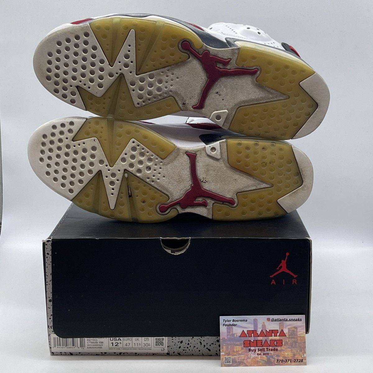 Jordan Brand Air jordan 6 carmine Size US 12.5 / EU 45-46 - 7 Thumbnail