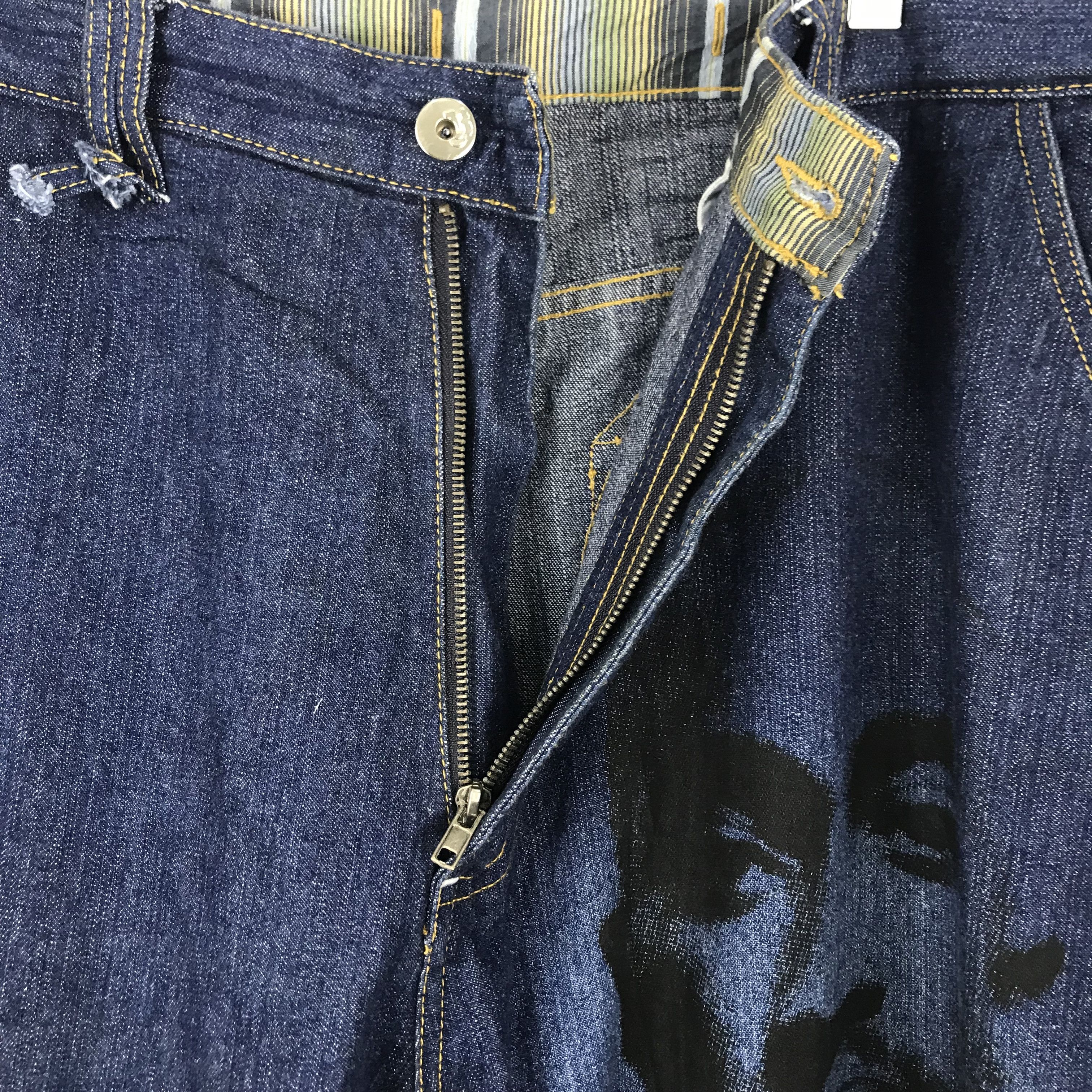 Makaveli X179 BIG SIZE TUPAC MAKAVELI RAP JEANS HIP HOP Size US 43 - 8 Thumbnail
