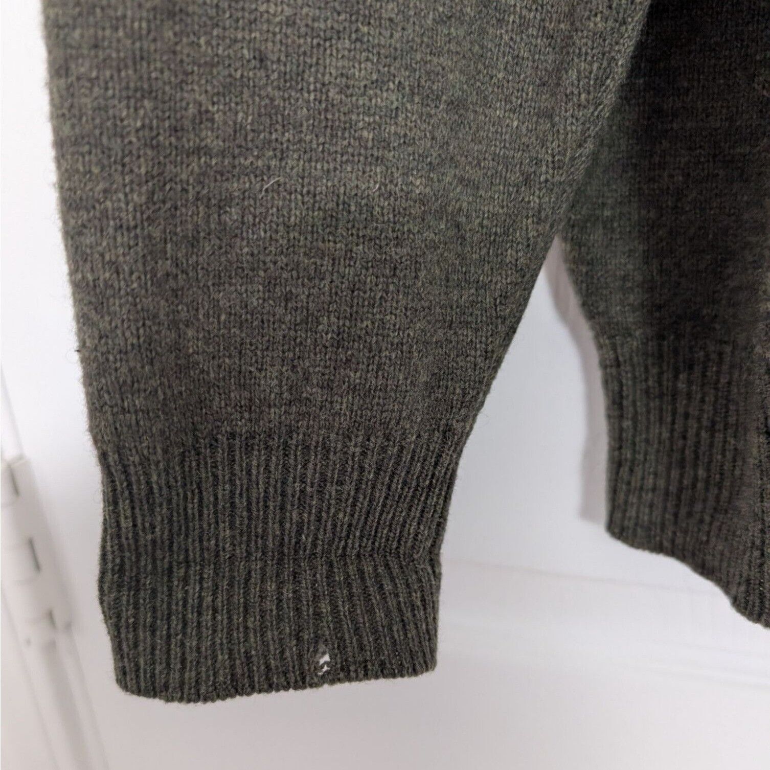 Beretta Beretta Lambswool 1/4 Zip Sweater Mens Size XL Dark Green Size XL / US 12-14 / IT 48-50 - 5 Thumbnail