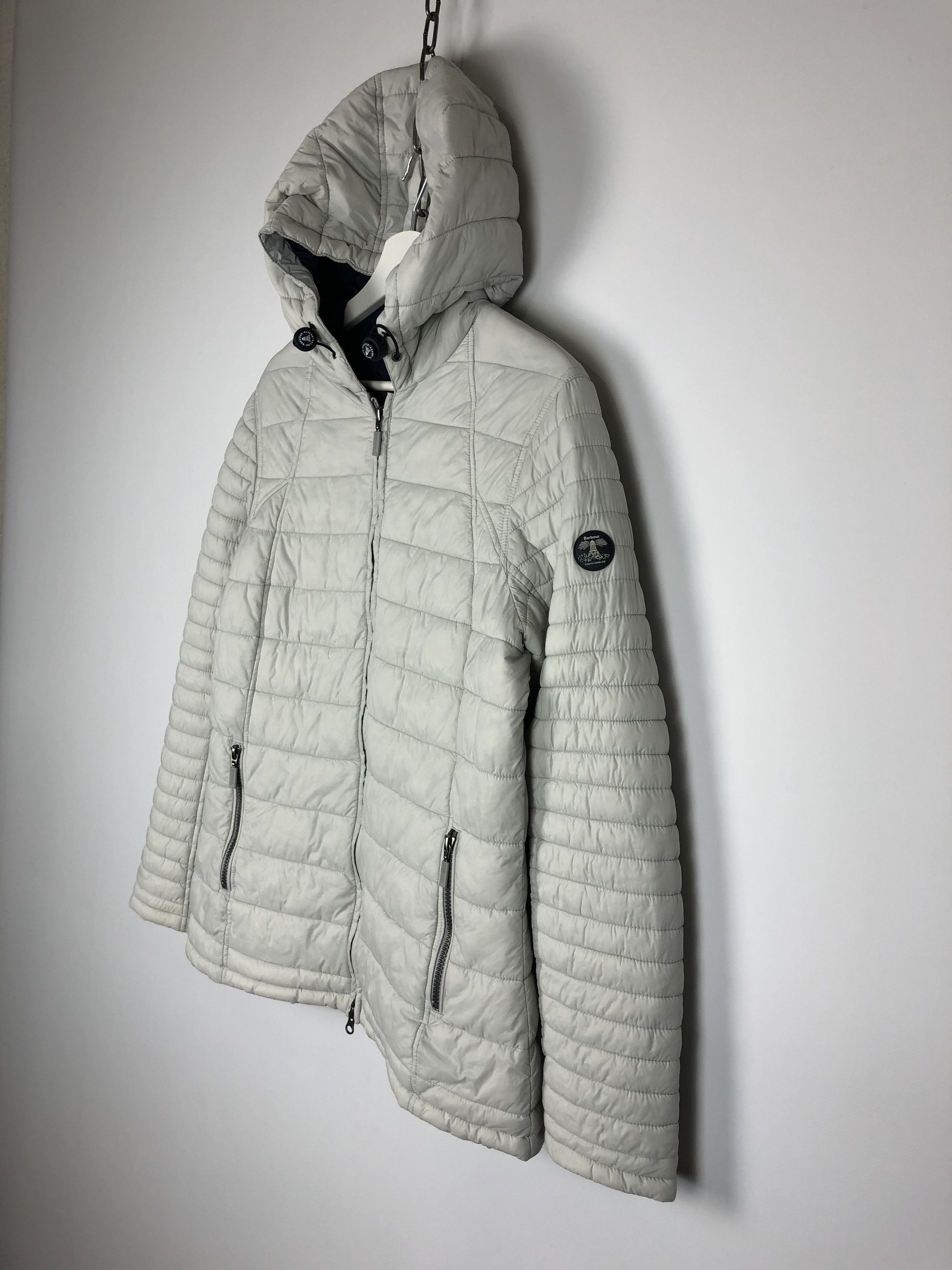 Barbour Barbour Fibre Down Puffer Jacket White size US12 EU42 Size XL / US 12-14 / IT 48-50 - 7 Thumbnail