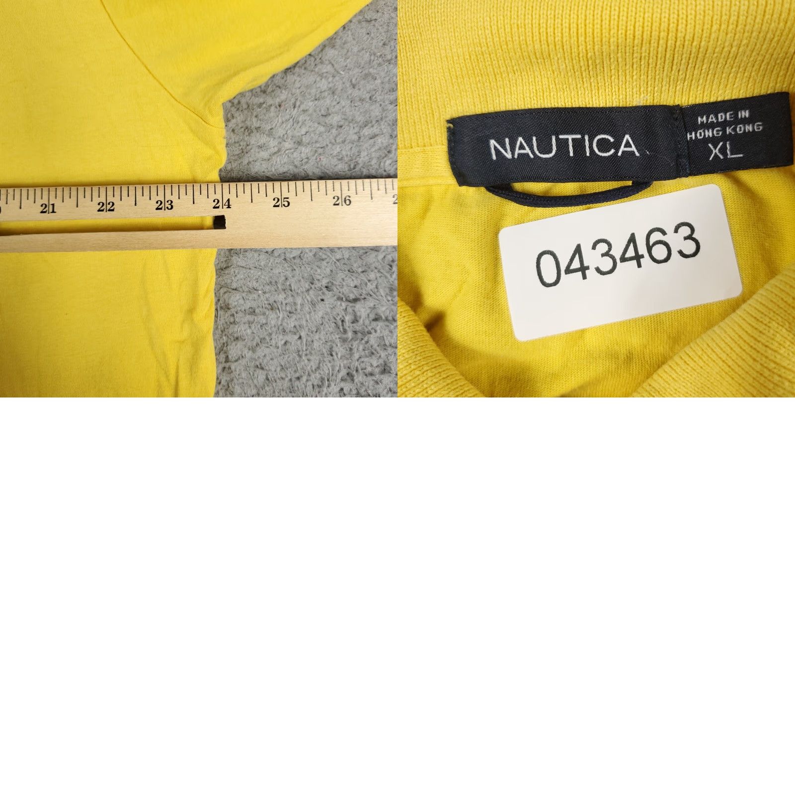 Nautica Nautica Polo Shirt Mens XL Yellow Check Short Sleeve Casual Activewear Size US XL / EU 56 / 4 - 8 Thumbnail