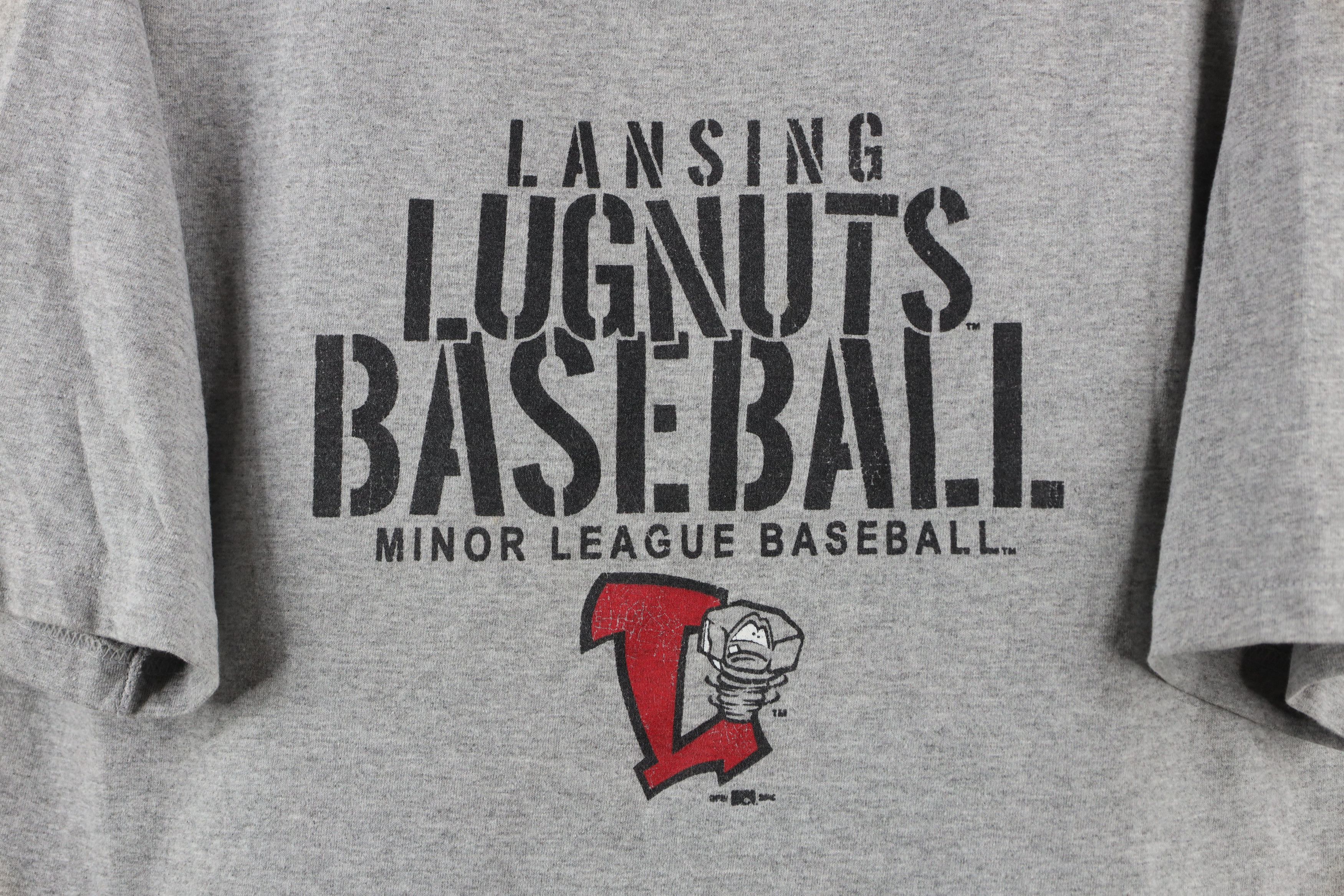 Vintage Vintage League Baseball Lansing Lugnuts Short Sleeve T-Shirt Size US L / EU 52-54 / 3 - 4 Thumbnail