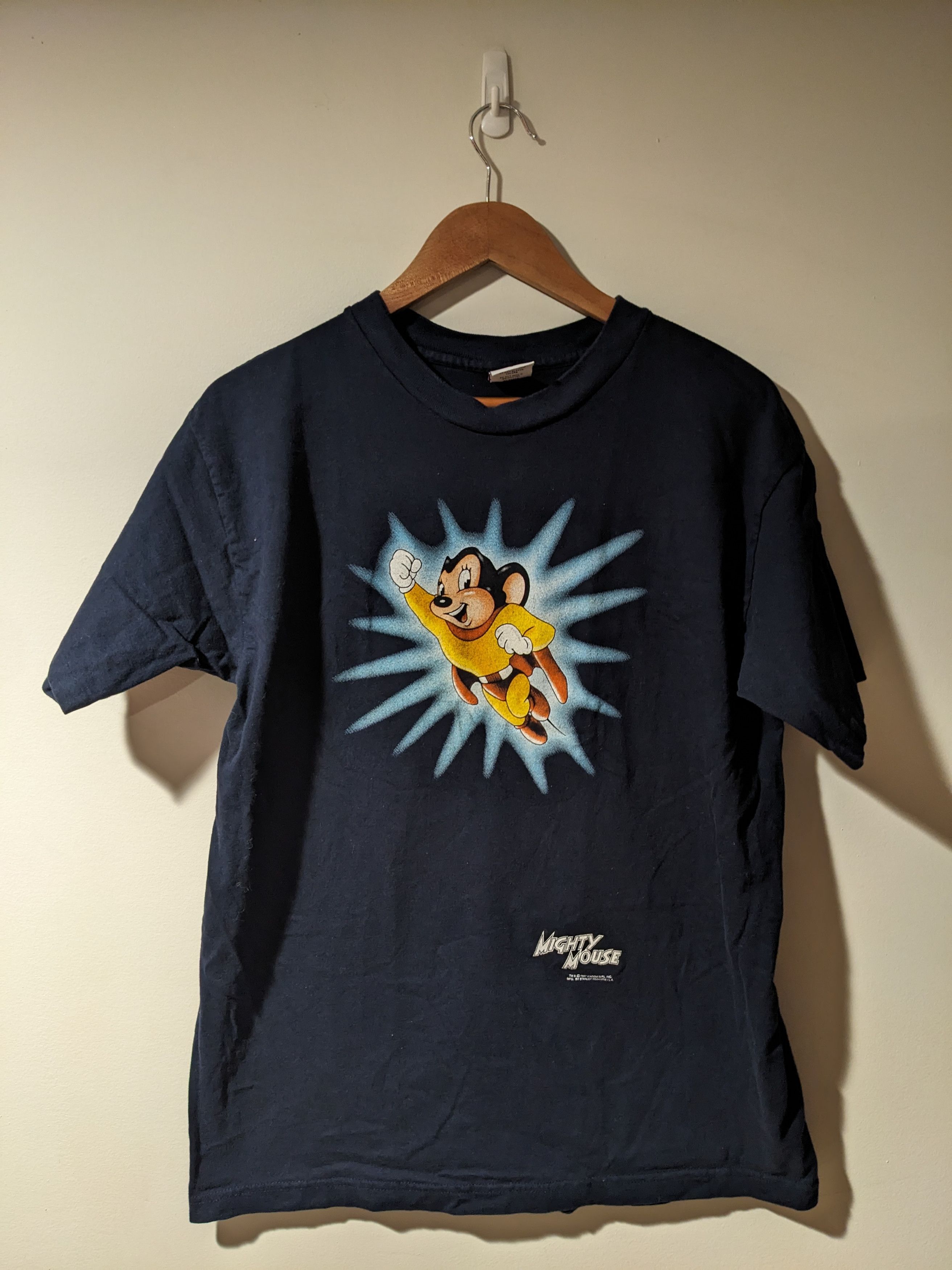 Cartoon Network × Vintage Vintage 1997 Mighty Mouse Center Stanley Desantis T-Shirt Size US L / EU 52-54 / 3 - 1 Thumbnail
