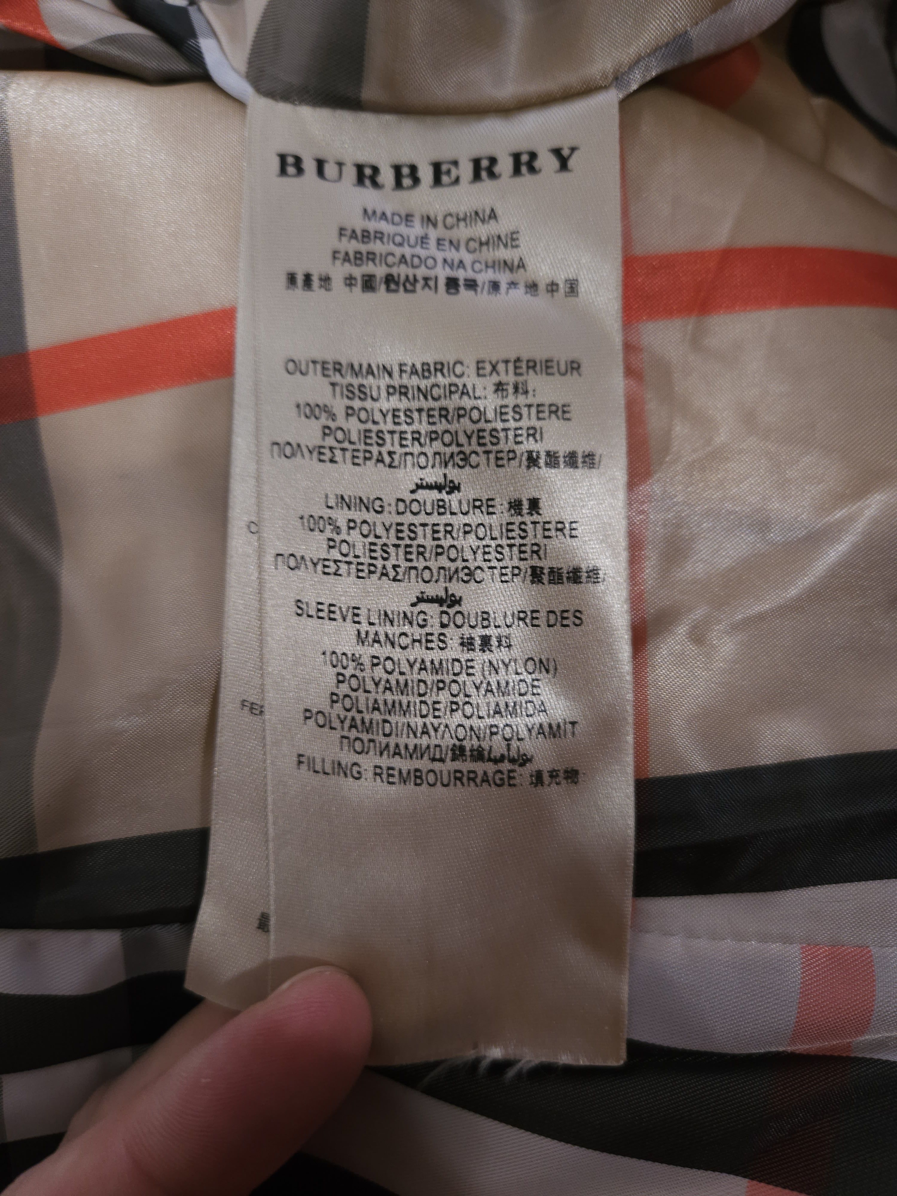 Burberry NWOT Burberry Brit Down Coat Jacket Puffer Nova Check size S Size S / US 4 / IT 40 - 7 Thumbnail