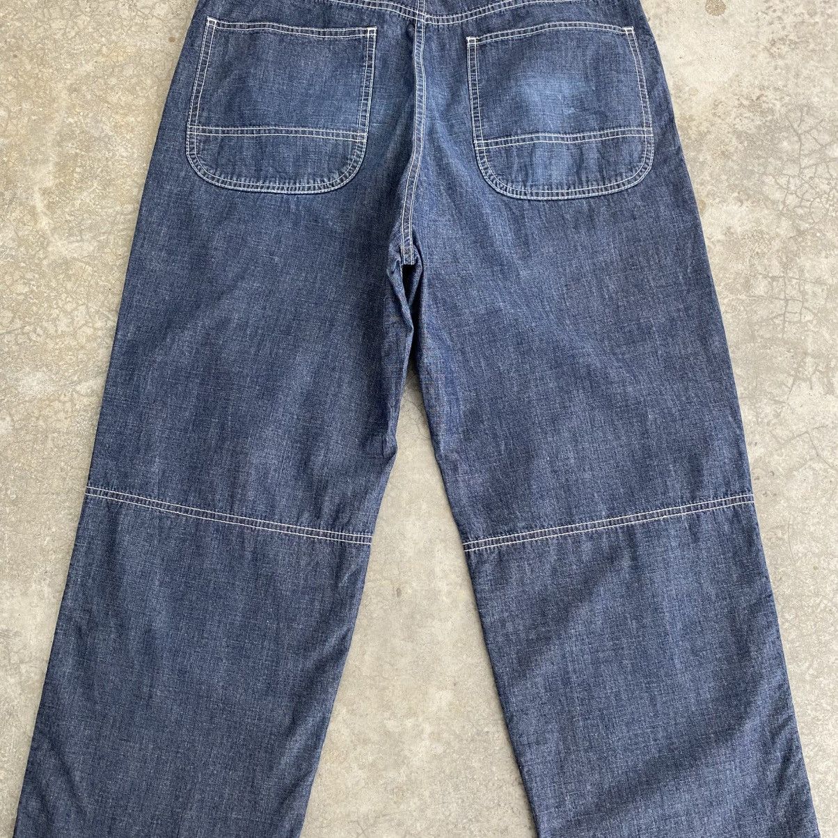 Comme des Garcons Homme SS09 CdGH Lined Panelled Light Weight Wide Denim Jeans Size US 34 / EU 50 - 11 Thumbnail