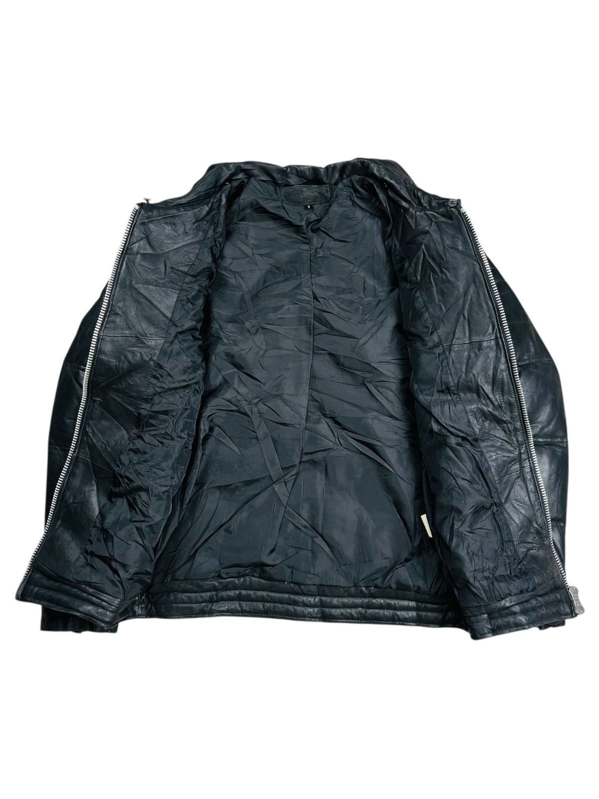 Ekam 2000s Jackrose - Vkei Style Puffer Leather Jacket Size US M / EU 48-50 / 2 - 2 Thumbnail