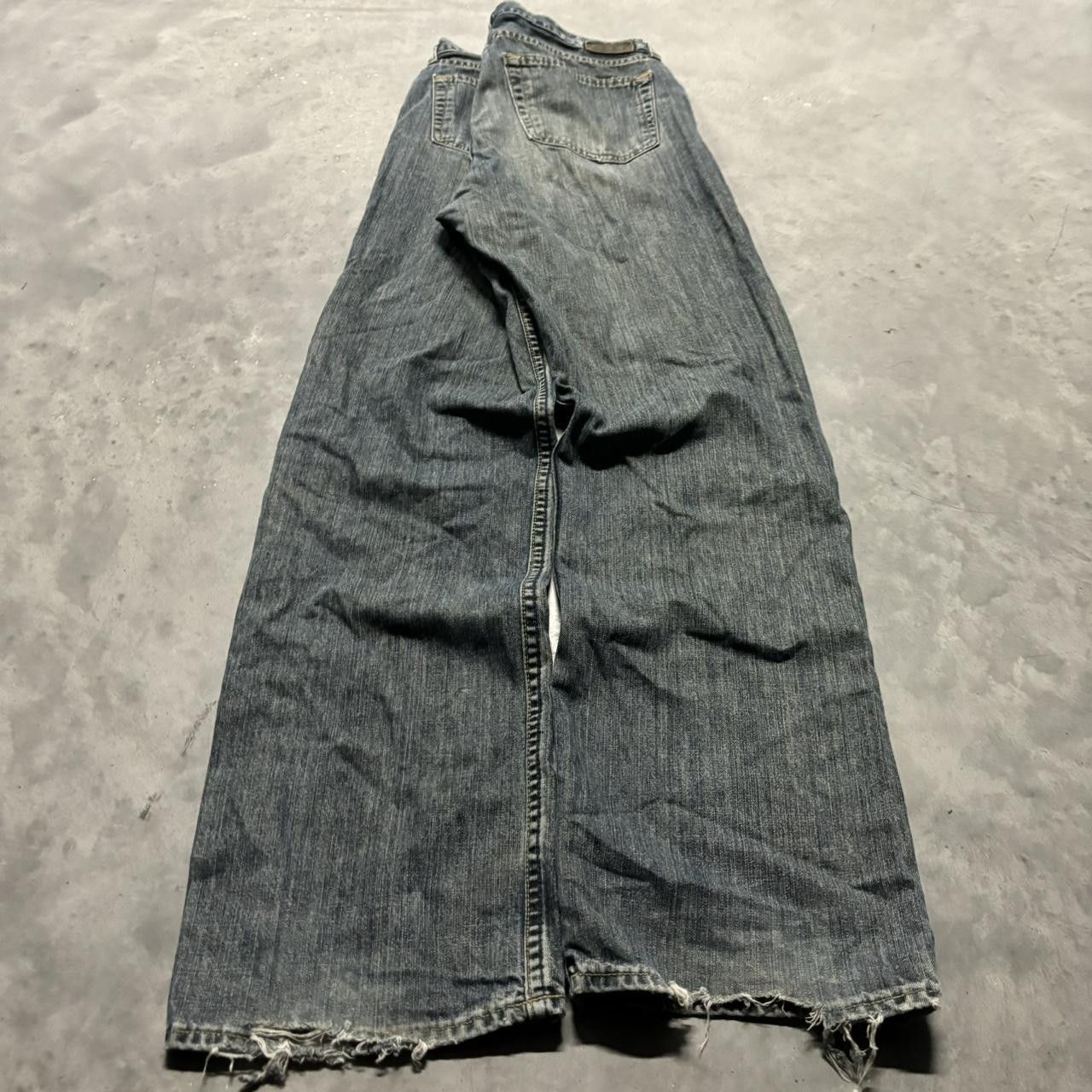 Gap × Vintage Crazy Vintage 90s Grunge Dark Wash Gap Skater Denim Jeans! Size US 34 / EU 50 - 4 Thumbnail