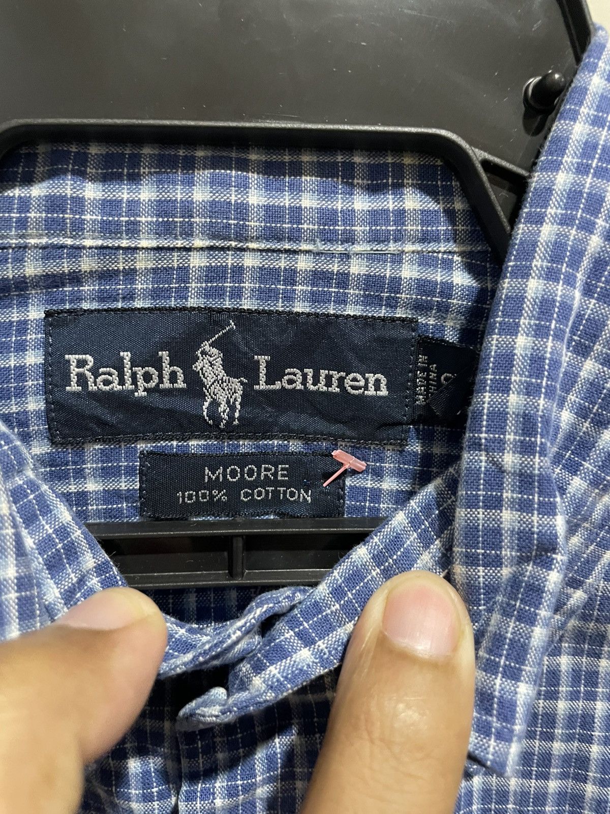 Designer Ralph Lauren Moore Small Checkered Shirts Size US S / EU 44-46 / 1 - 12 Thumbnail