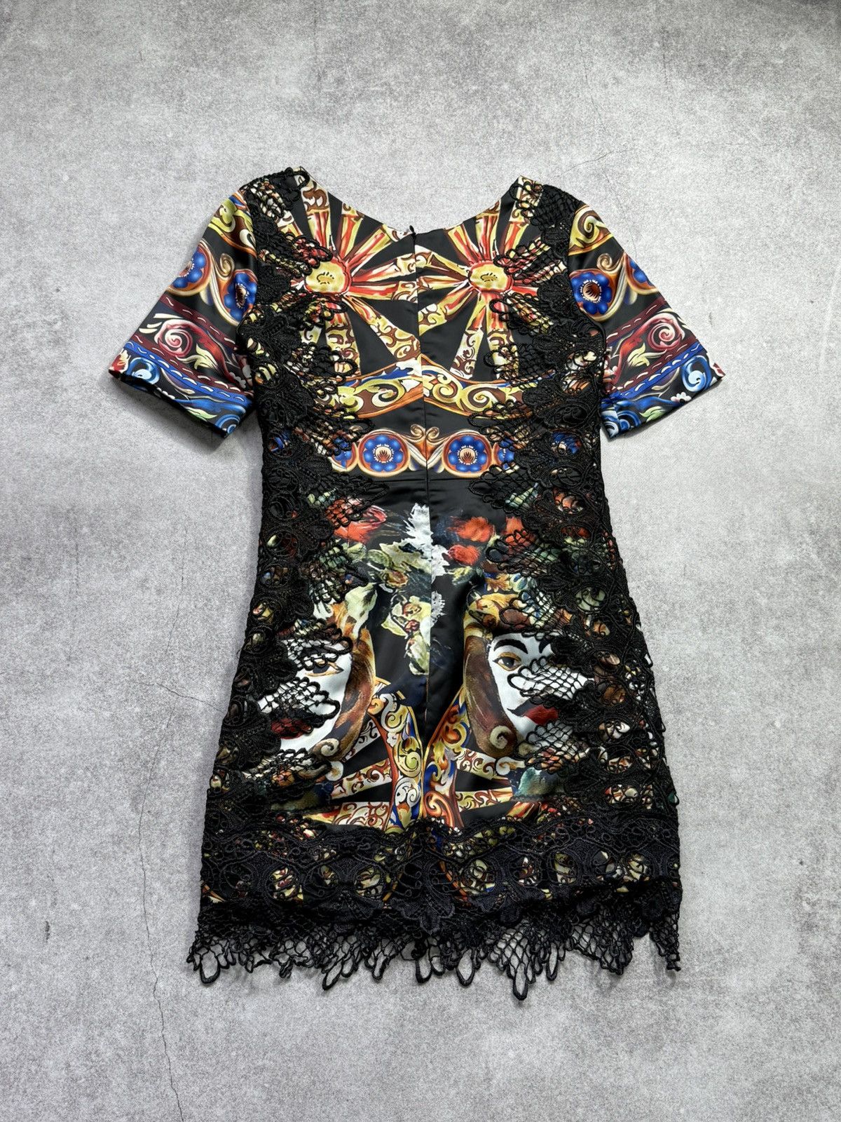 Dolce & Gabbana RARE Dolce & Gabbana Runway Baroque Lace Sicily Dres Archive Size S / US 4 / IT 40 - 5 Thumbnail
