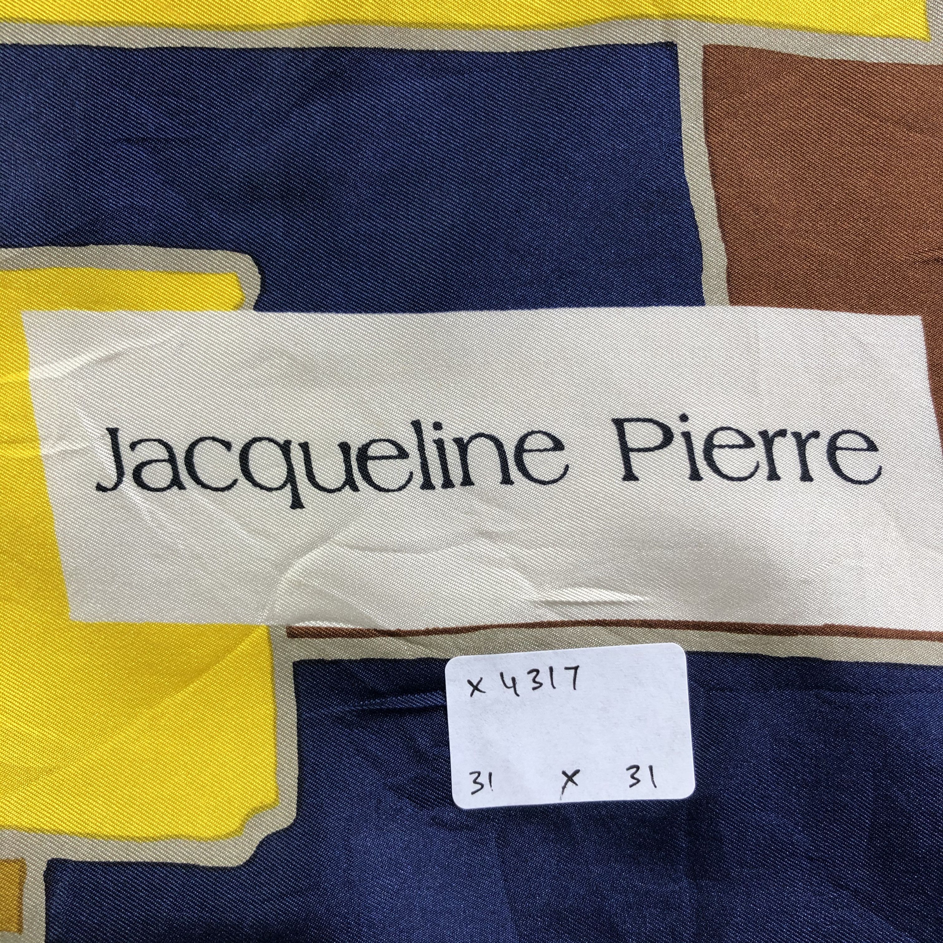 Vintage Vintage Jacqueline Pierre Silk Scarf Size ONE SIZE - 6 Thumbnail