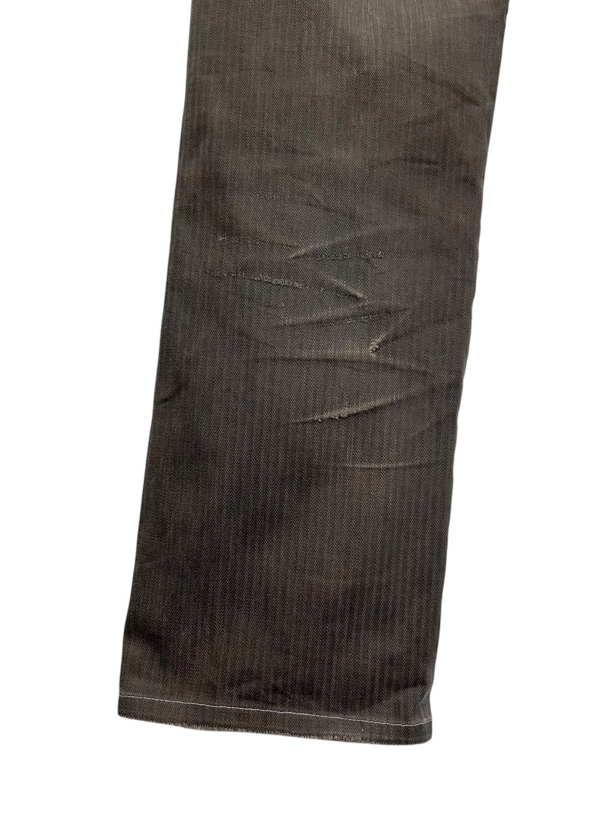 Issey Miyake Vintage TETE HOMME Classic Twill Weave Cotton Mudwash Brown Size US 29 - 6 Thumbnail