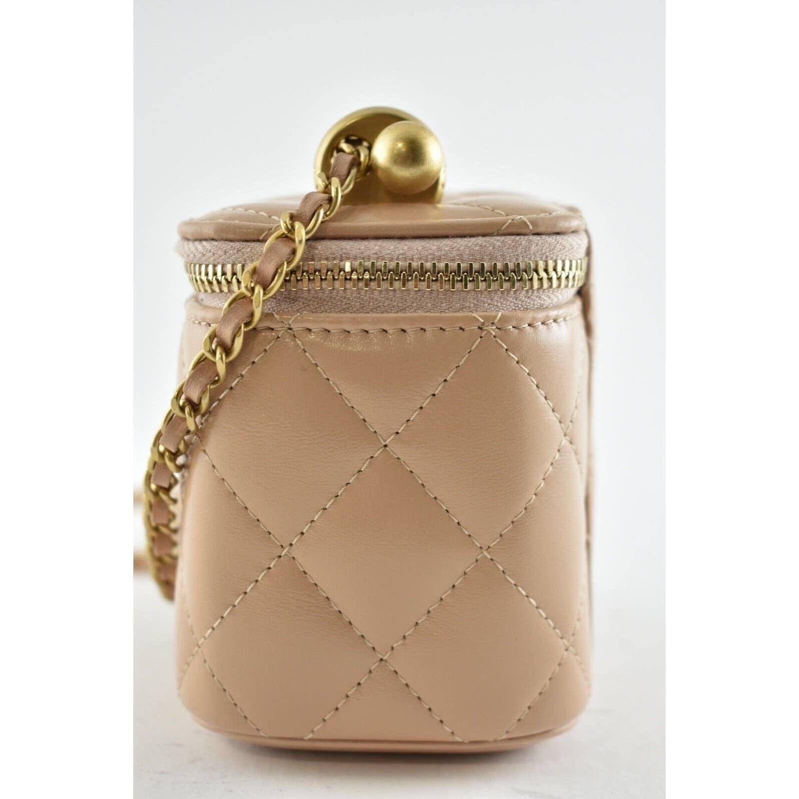 Chanel Chanel Vanity With Chain Pearl Logo Shoulder Crossbody Bag Size ONE SIZE - 11 Thumbnail