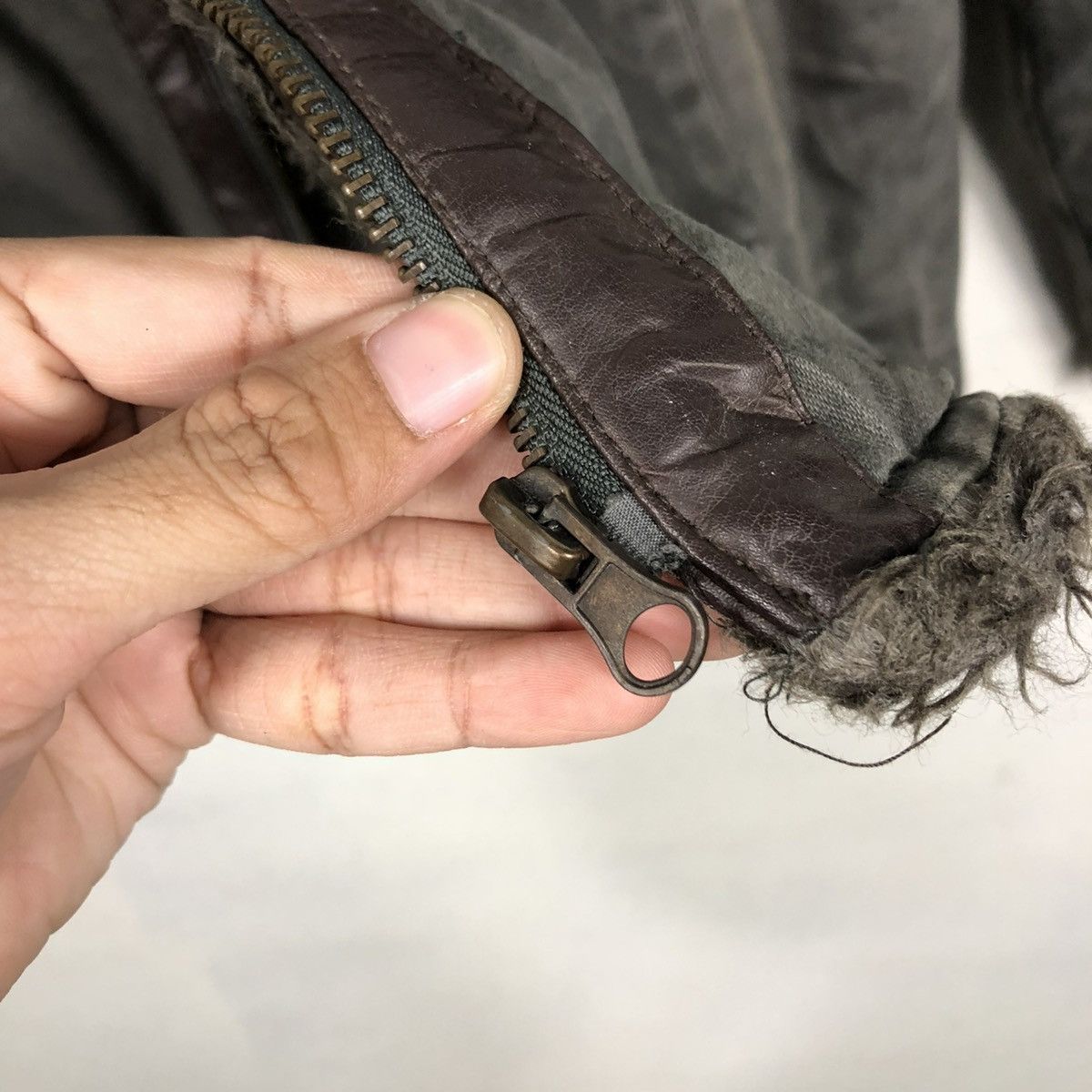 Japanese Brand 🔥VINTAGE BIKER JACKET REAL SMPL FUR BLANKET ISSEY MIYAKE Size US L / EU 52-54 / 3 - 18 Thumbnail