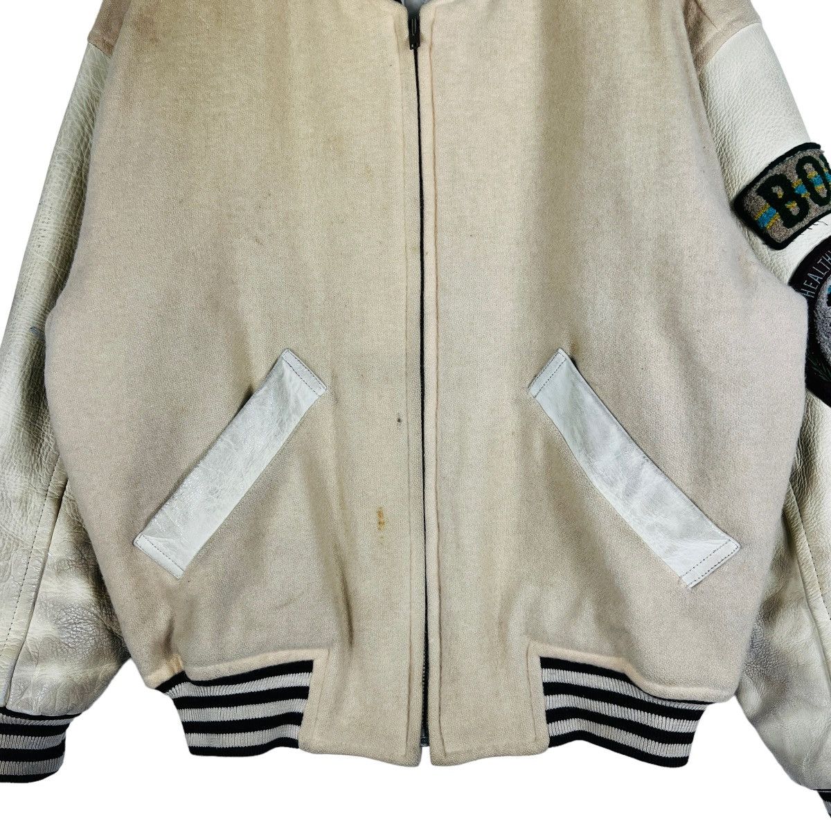 Japanese Brand 🔥 VINTAGE SCOOP BOY VARSITY BOMBER JACKET Size US M / EU 48-50 / 2 - 7 Thumbnail