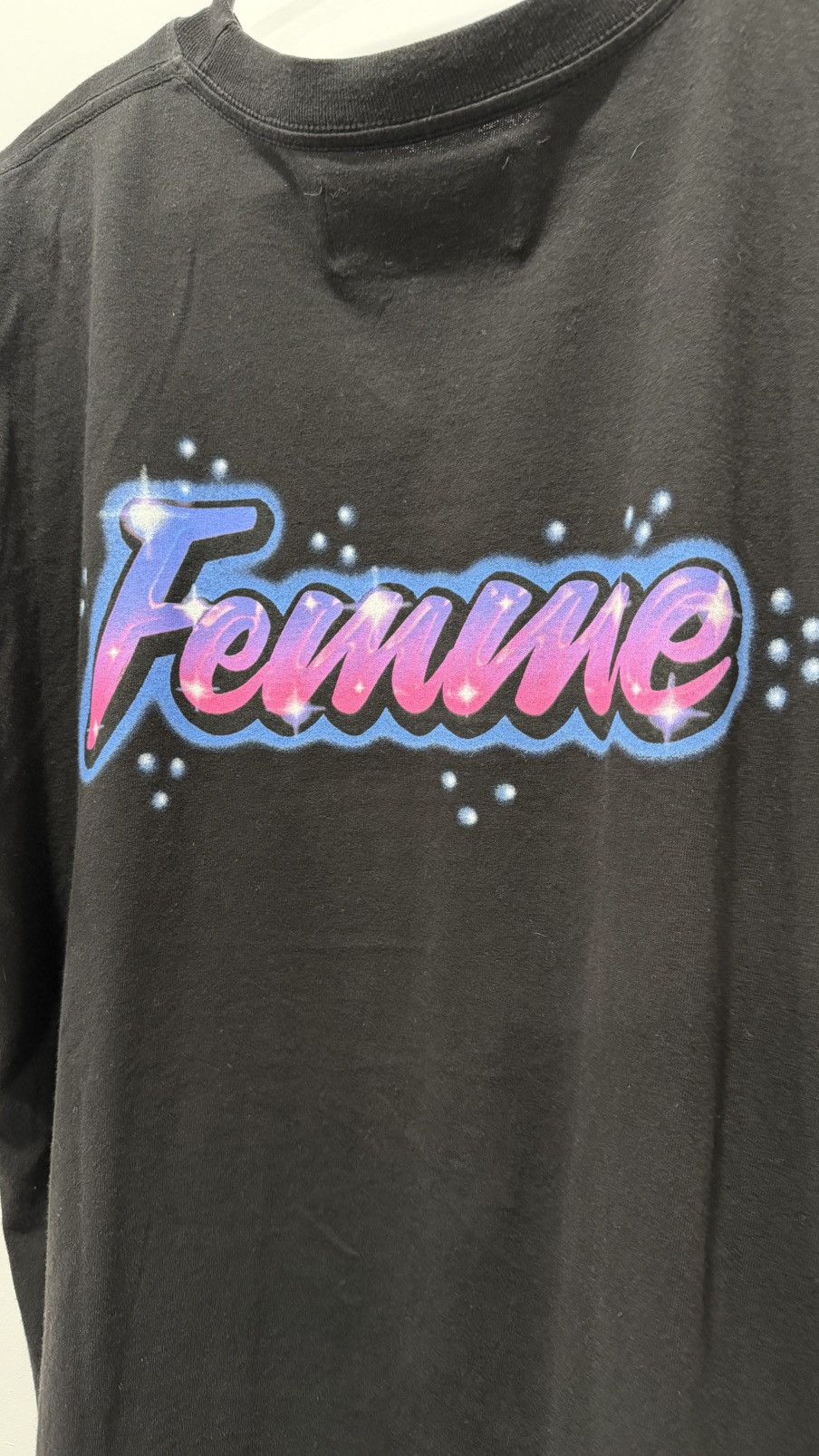 Homme + Femme La HOMME FEMME CLASSIC BUBBLE LOGO LETTERING TSHIRT Size US L / EU 52-54 / 3 - 7 Thumbnail