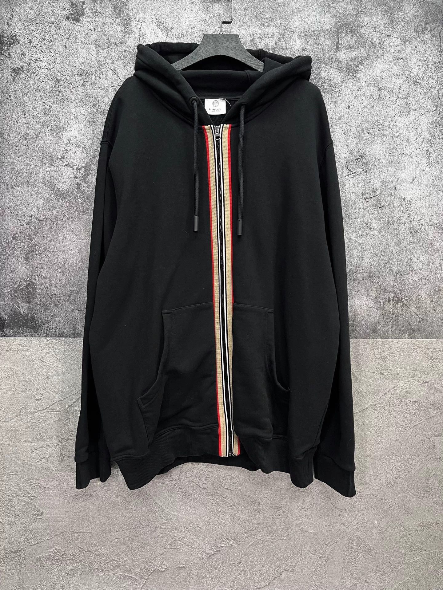 Burberry BURBERRY Striped Hooded Jacket L Size US L / EU 52-54 / 3 - 1 Thumbnail