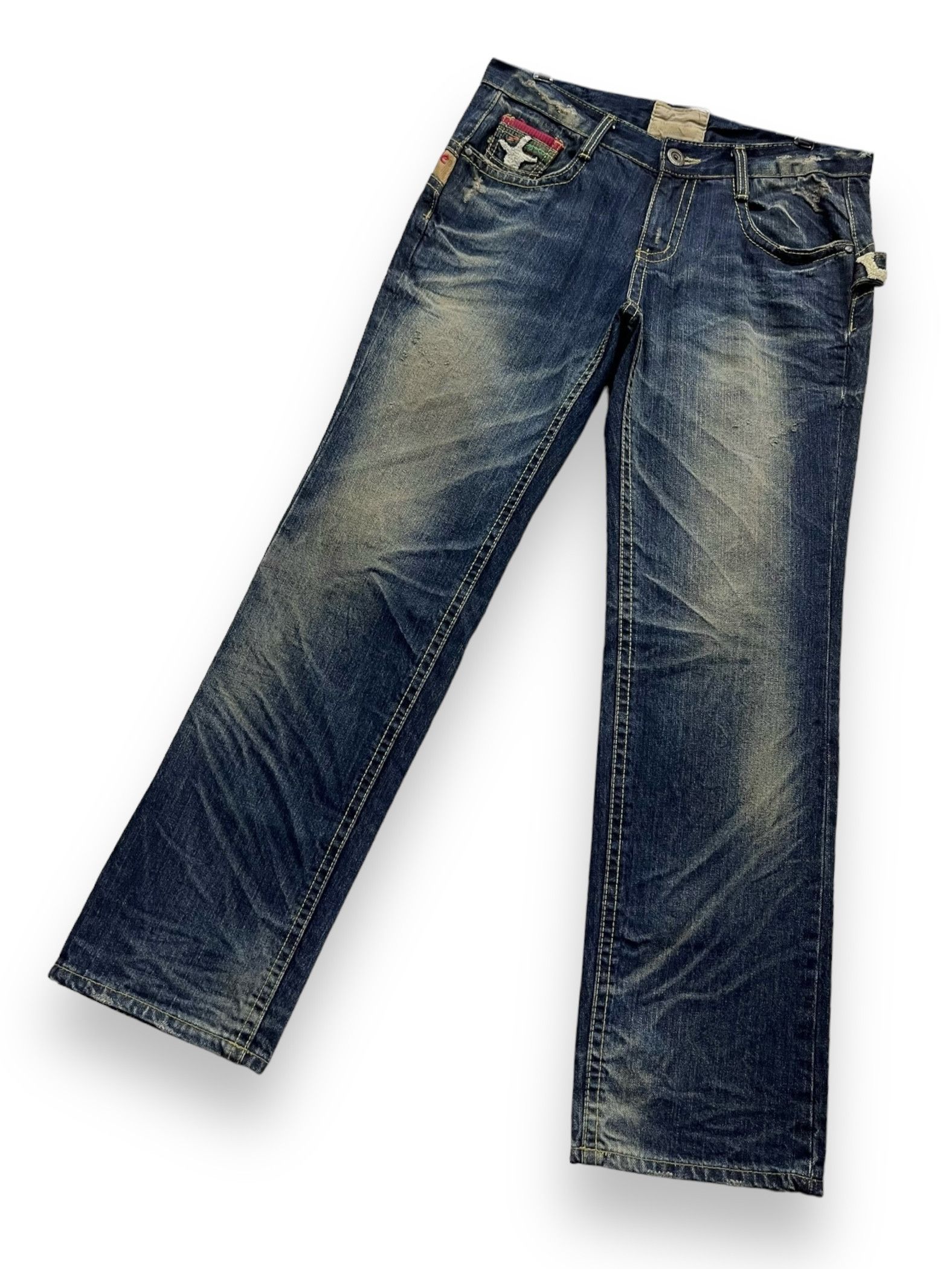 Japanese Brand DOPE🔥YOSHITOMO NARA LOLITA Exotic Vintage Denim Jeans Size US 32 / EU 48 - 9 Thumbnail