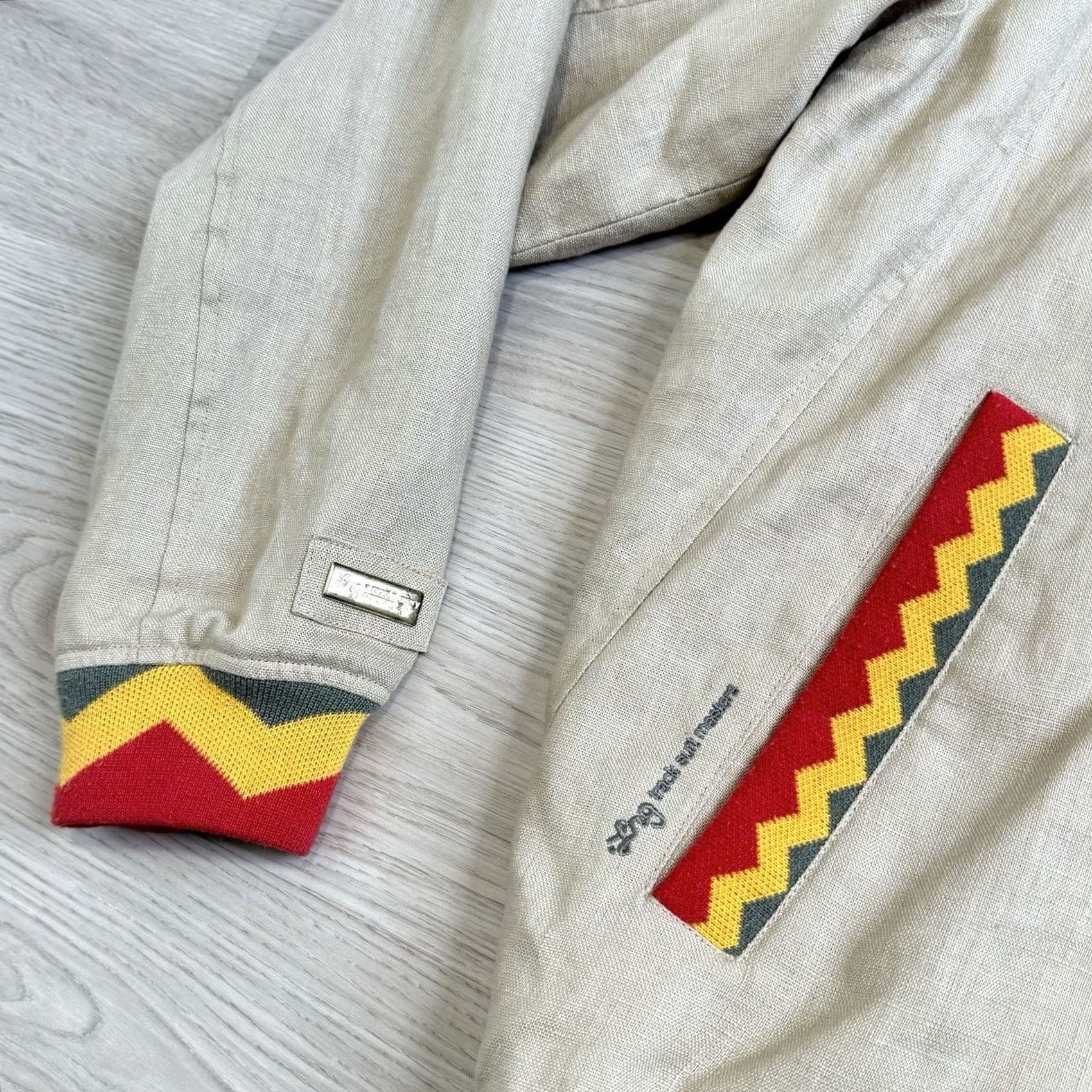Vintage VINTAGE LRG REGGAE LION PRIDE Rasta Jacket 90s Y2K 2XL Full Zip Tan Bomber Jacket Mens Size US XXL / EU 58 / 5 - 6 Thumbnail