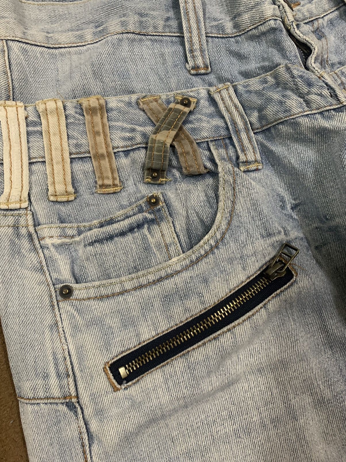 If Six Was Nine Vintage Japanese Handcrafted Double Waist Punk Style Jeans Size US 30 / EU 46 - 5 Thumbnail
