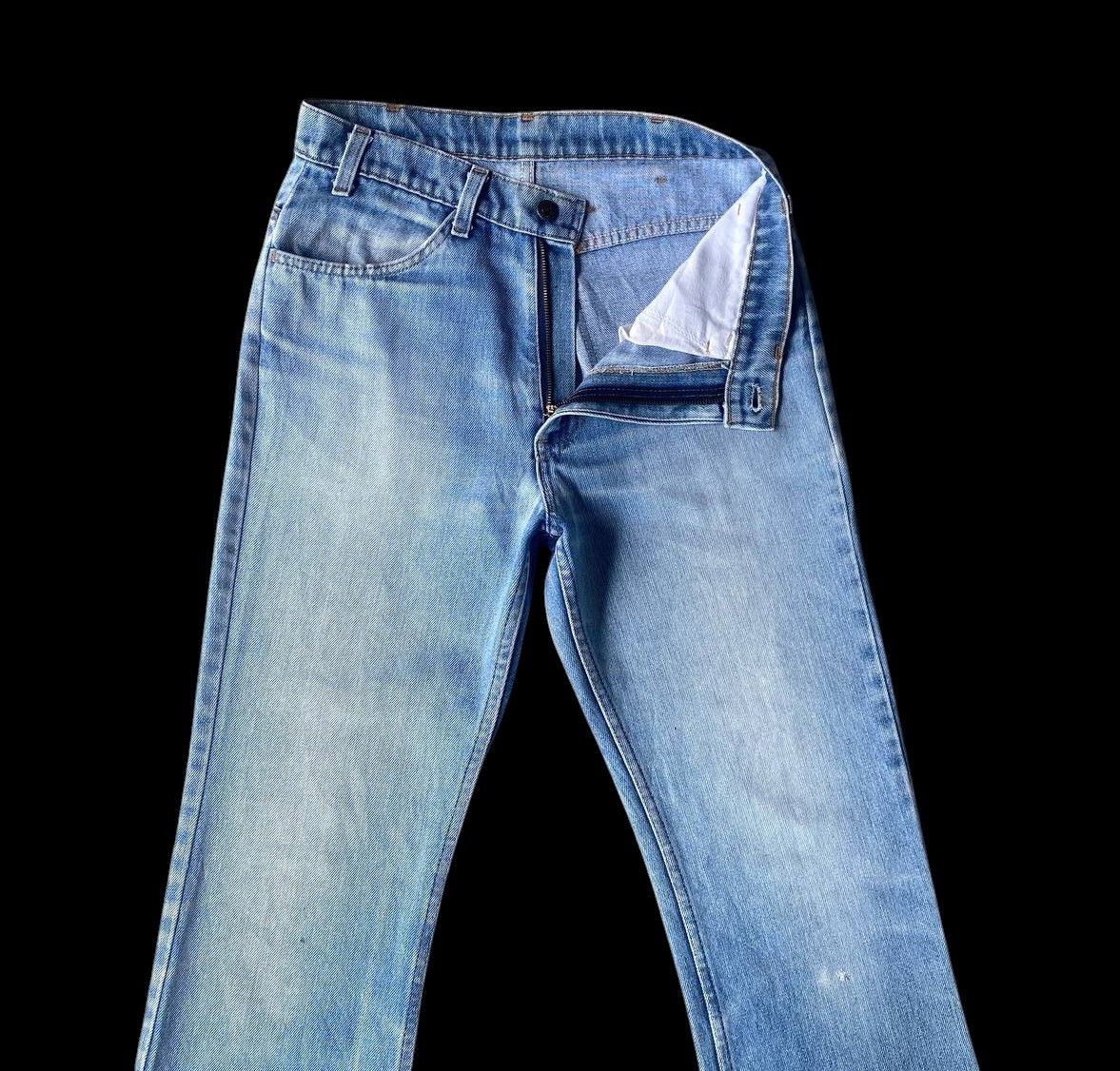Levi's Vintage Clothing RARE 1970S LEVIS 646 ORANGE TAG FLARED BLUE WASH FRAYED HEM Size US 30 / EU 46 - 7 Thumbnail