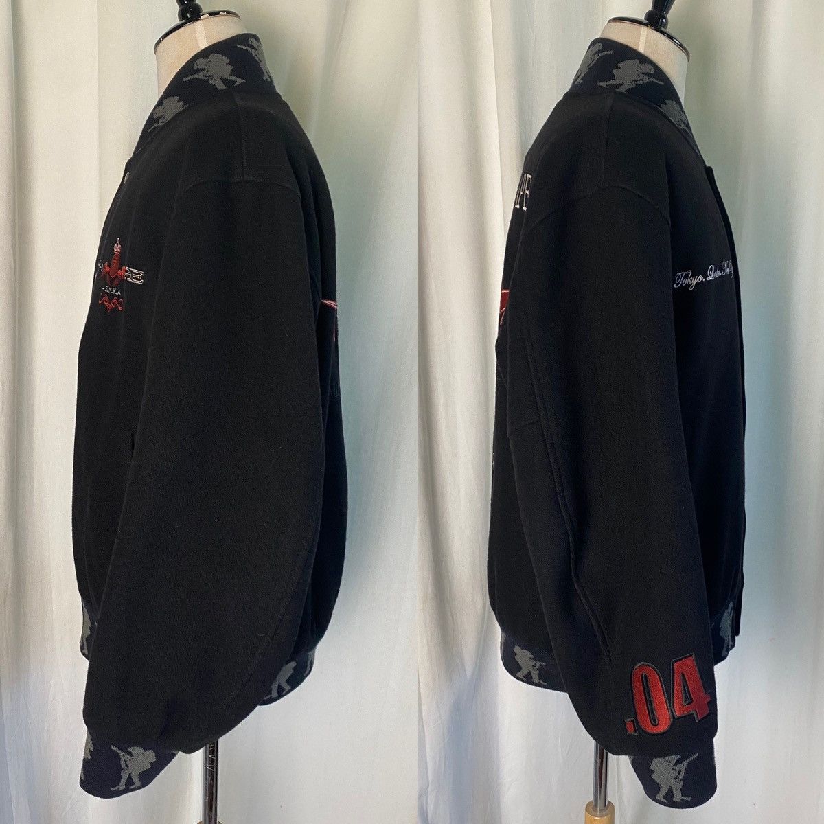 Bape Vintage Bape Stash Varsity Bomber Embroidered Jacket 2005 XL Size US XL / EU 56 / 4 - 3 Thumbnail
