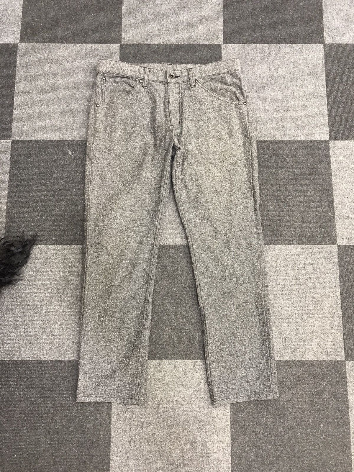 image of Made In Japan Paper Salt Cropped Pant in Grey, Men's (Size 32)