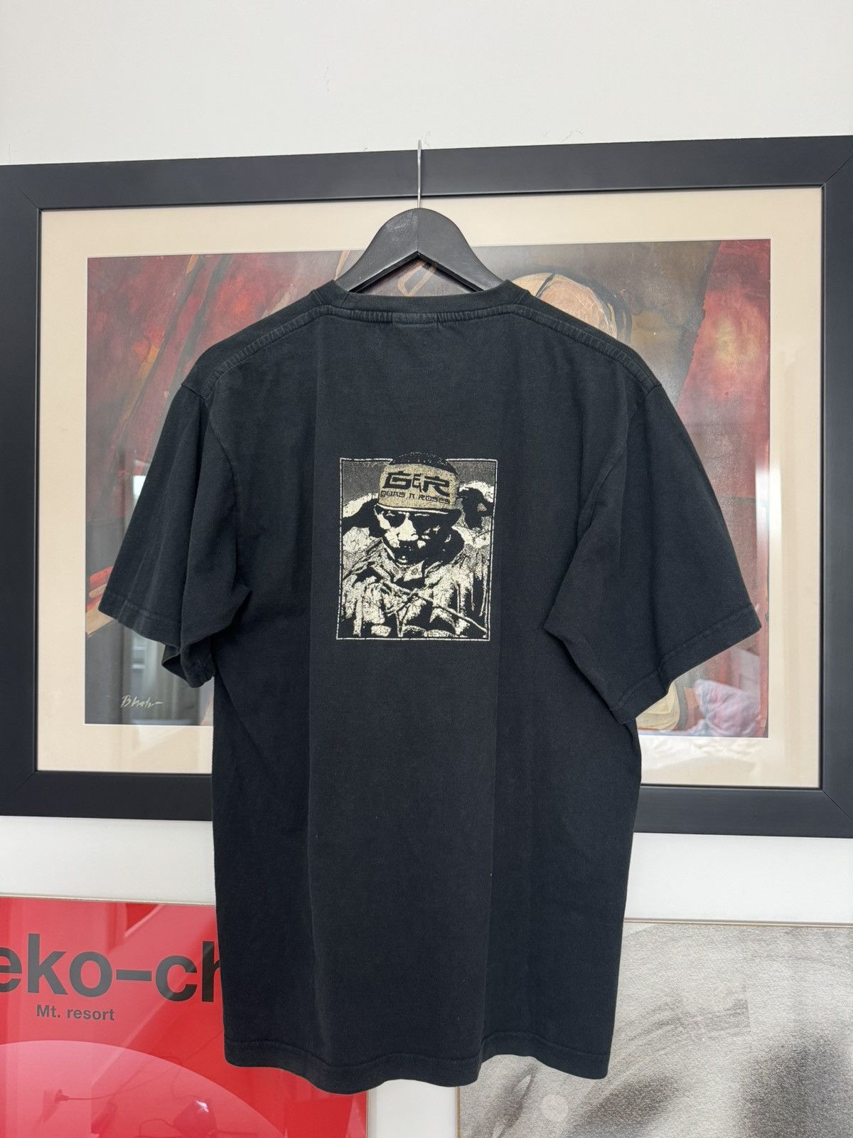 Band Tees Vintage 90s Guns N Roses Rock Band Tee Rare Print Rose Heart Size US L / EU 52-54 / 3 - 2 Thumbnail