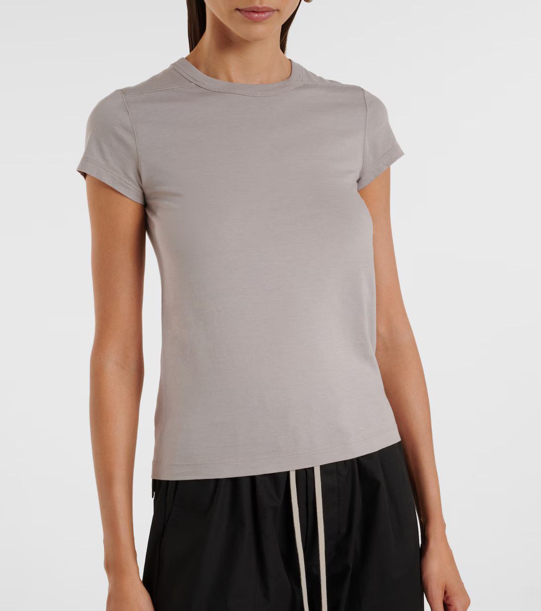 Rick Owens o1y0126 Crewneck T-Shirt in Light Gray Size L / US 10 / IT 46 - 4 Thumbnail