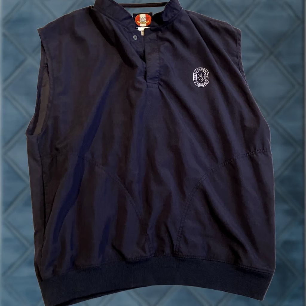 ESPIRIT VINTAGE Con Spirit Golf Vest Men XL Blue Lionhead Golf & Country Club Size US XL / EU 56 / 4 - 1 Thumbnail