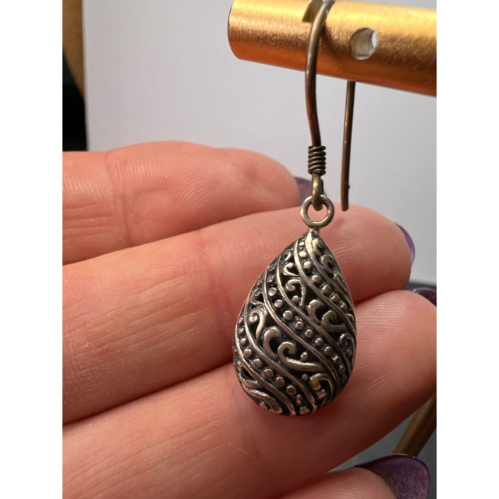 Other Bali style sterling silver dangle earrings Size ONE SIZE - 3 Thumbnail