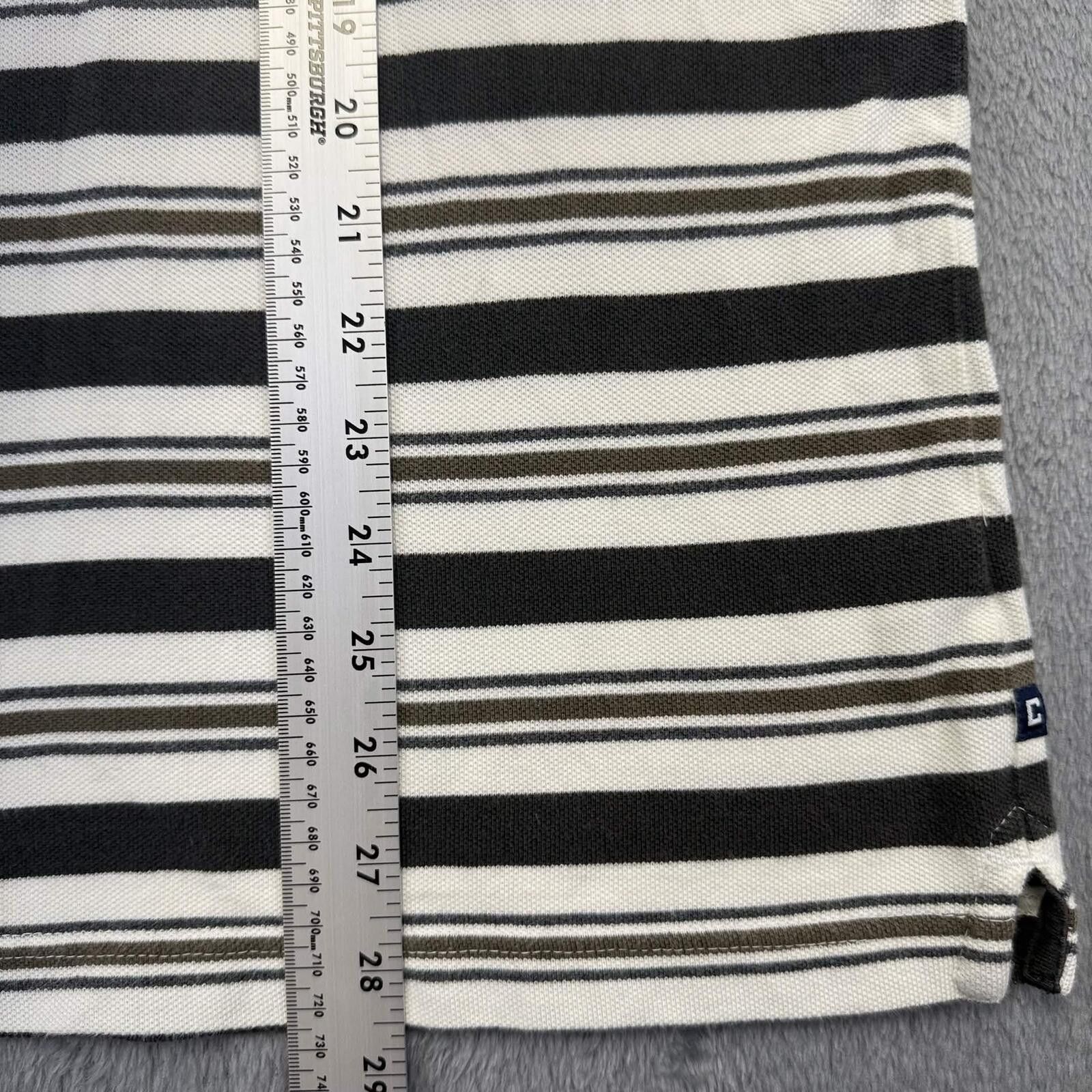 Chaps CHAPS Men's Polo Shirt Large L/G Striped Short Sleeve Size US L / EU 52-54 / 3 - 6 Thumbnail