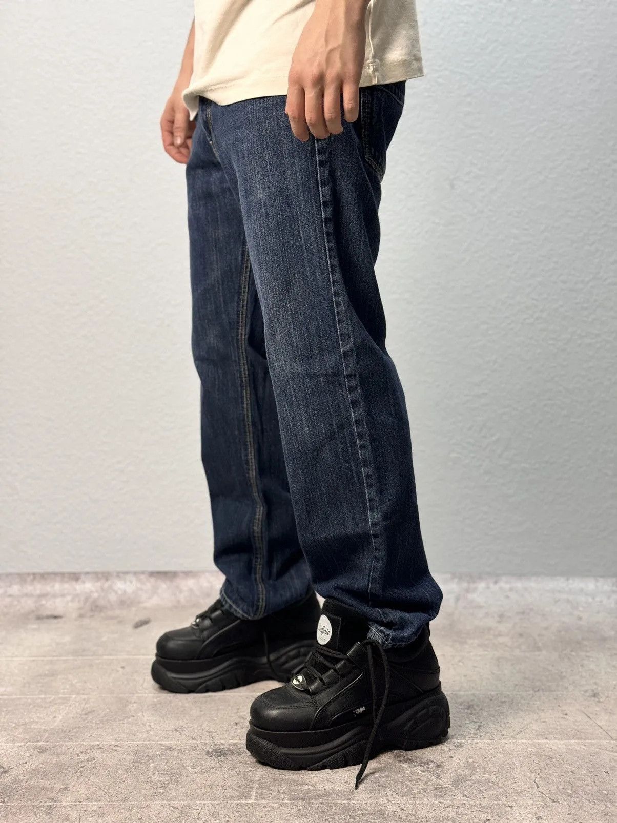 Polo Ralph Lauren 👉 Vintage Polo Ralph Lauren Jeans Denim Baggy Pants Armani Size US 32 / EU 48 - 4 Thumbnail