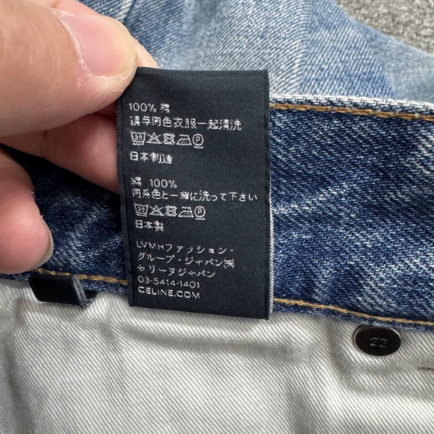 Celine Celine washed distressed jeans size 29 Size 29" - 4 Thumbnail