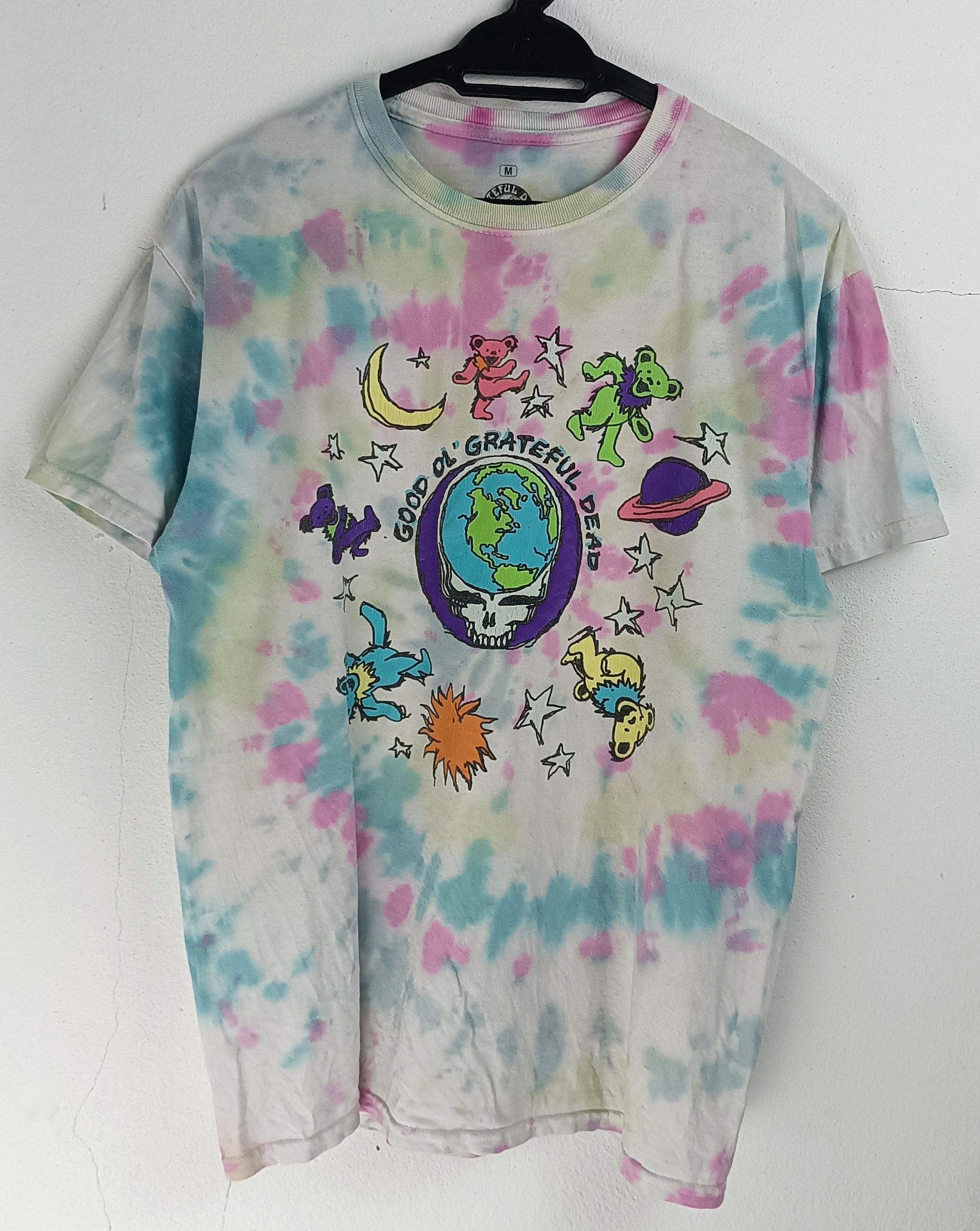 Band Tees VINTAGE GRATEFUL DEAD TIE DYE DANCING BEAR dylan doors Size US M / EU 48-50 / 2 - 3 Thumbnail