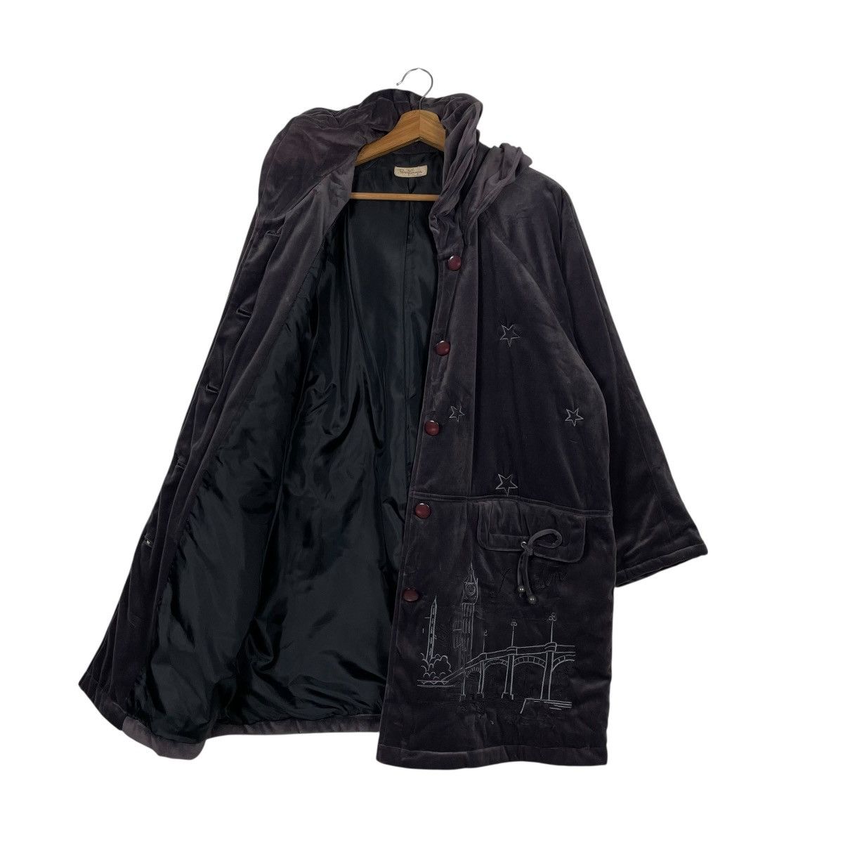 Other Pare Limoges Hooded Overcoat Size L / US 10 / IT 46 - 10 Thumbnail