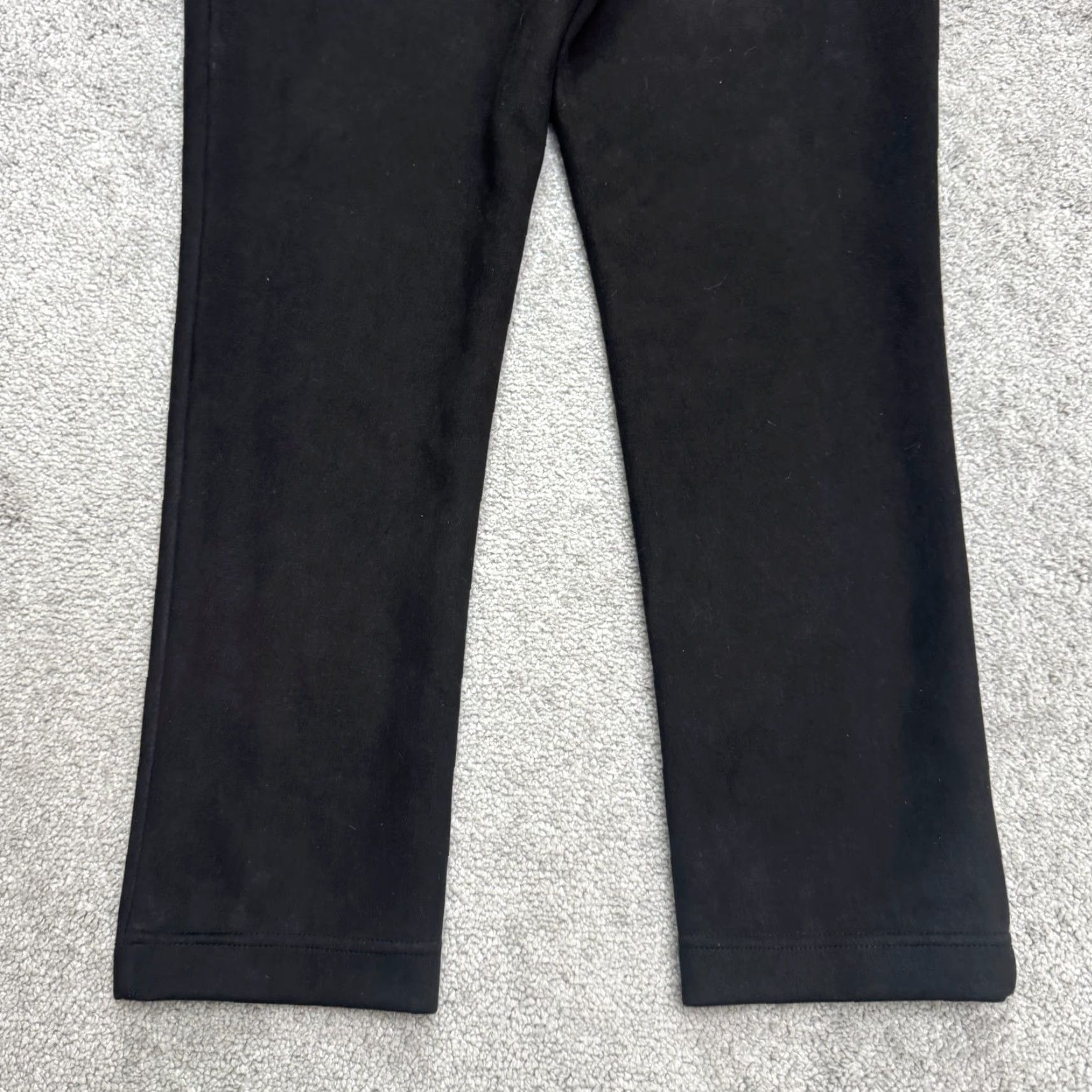 Andrew Marc Andrew Marc High Rise Pull On Faux Suede Pants Womens XL Black Stretch Classic Size 40" / US 18 - 4 Thumbnail