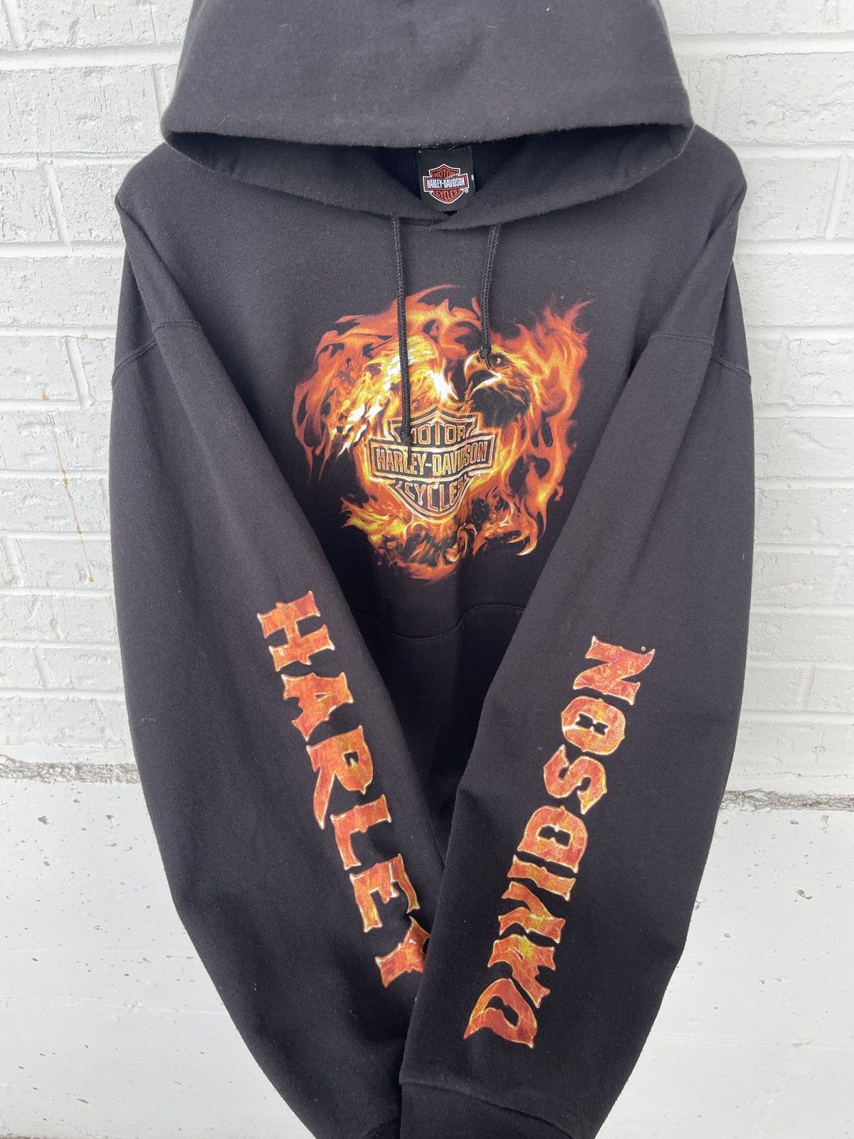 Harley Davidson Harley Davidson Flaming Phenix Hoodie Size US XL / EU 56 / 4 - 5 Thumbnail