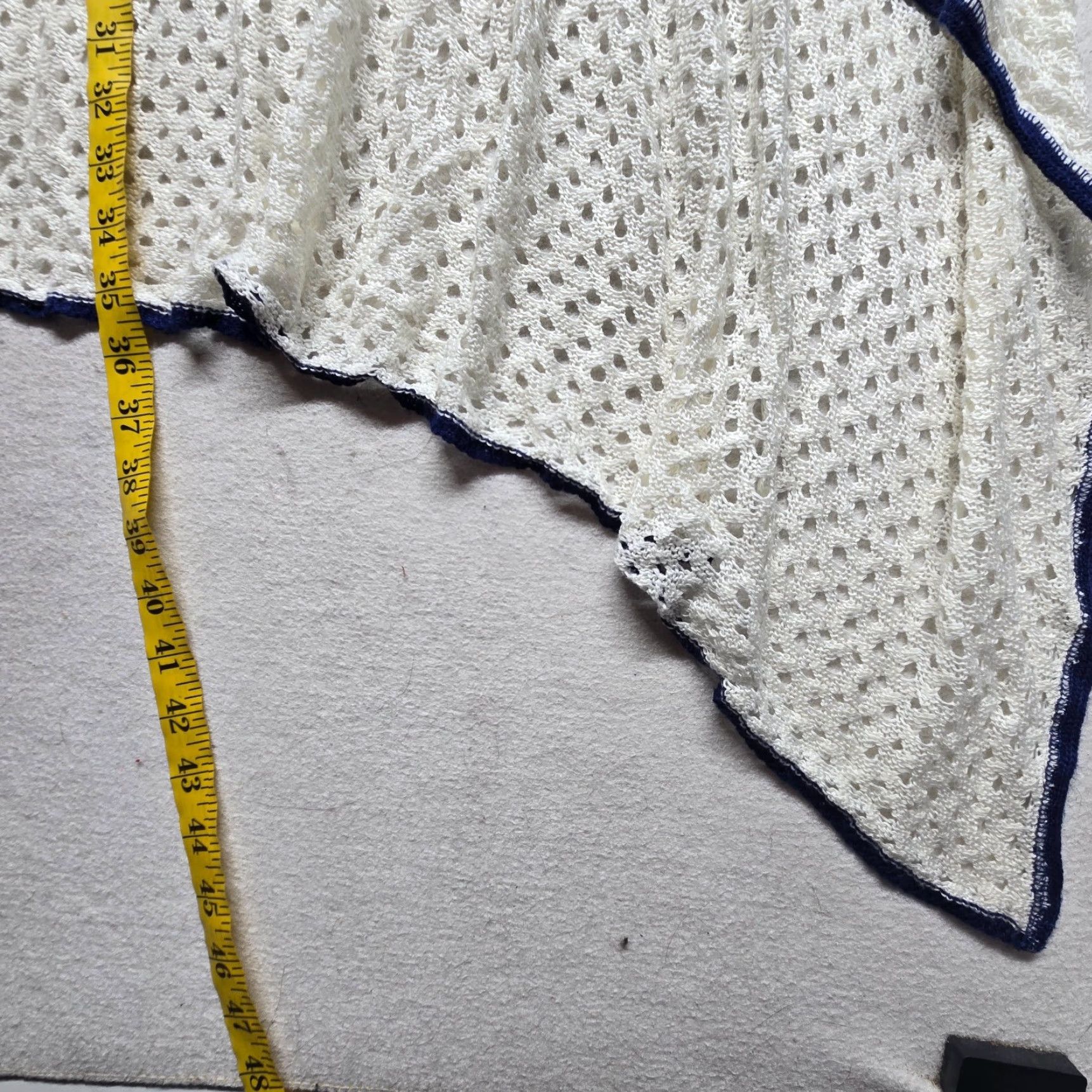 Olive VINTAGE Live and Let Live White Cardigan Open Front Waterfall Long Sleeve Adult Women XL Size XL / US 12-14 / IT 48-50 - 5 Thumbnail
