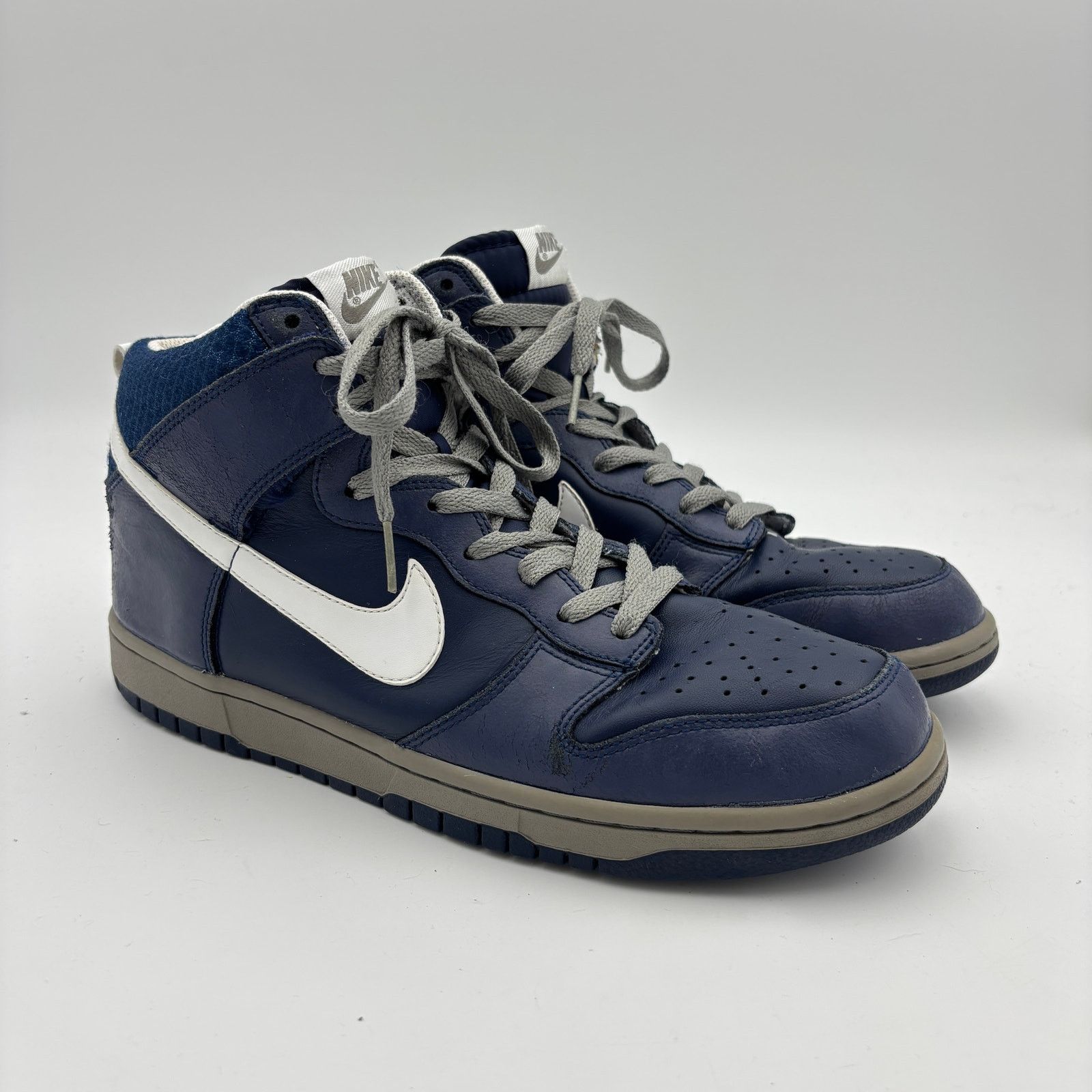 Nike Nike Dunk High Midnight Navy White Gray Sneakers Men's 10 Size US 10 / EU 43 - 1 Thumbnail