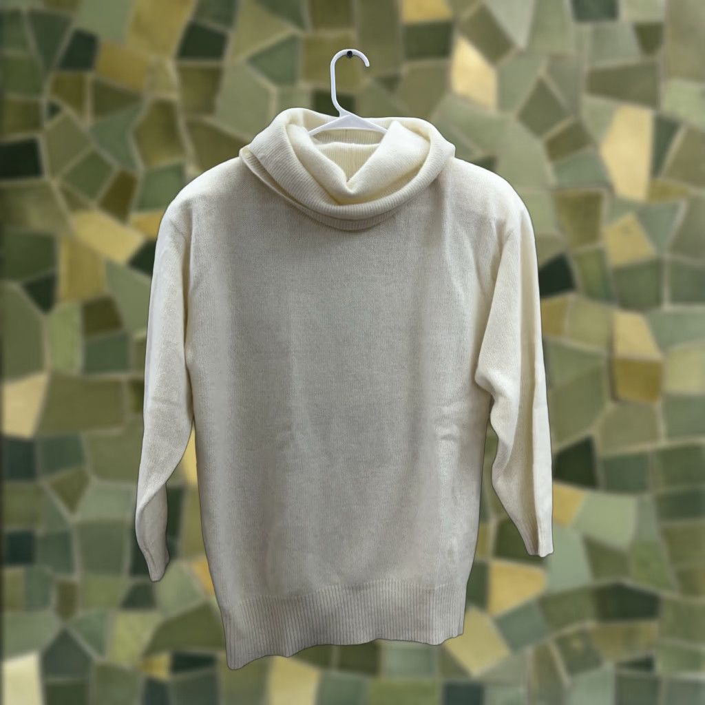 Vintage VINTAGE Wainscoll Womens Sweater Size Medium Cream Long Sleeve Turtleneck Knit Size M / US 6-8 / IT 42-44 - 1 Thumbnail