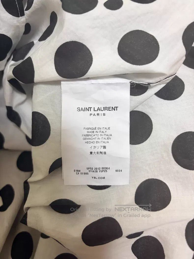 Saint Laurent Paris Saint Laurent Paris Size 39 Black and White Short Sleeve S Size US S / EU 44-46 / 1 - 5 Thumbnail