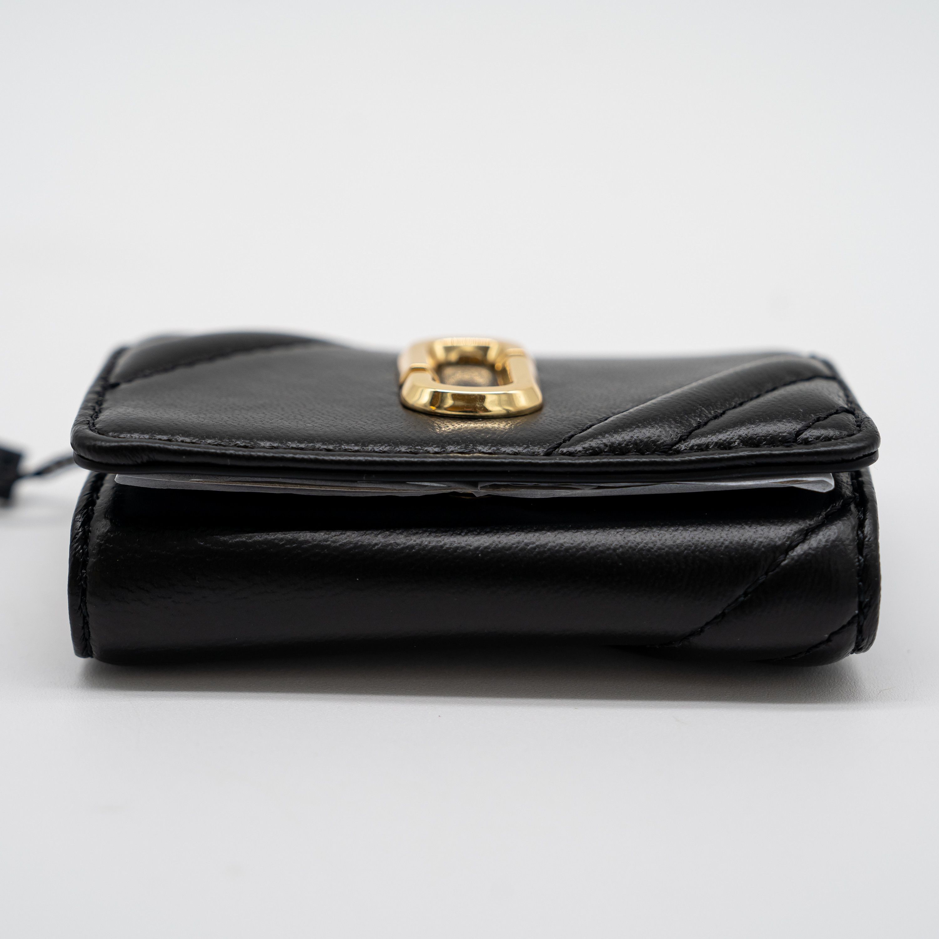 Marc Jacobs Marc Jacobs Black the Glam Shot Key Case Leather Gold Size ONE SIZE - 4 Thumbnail