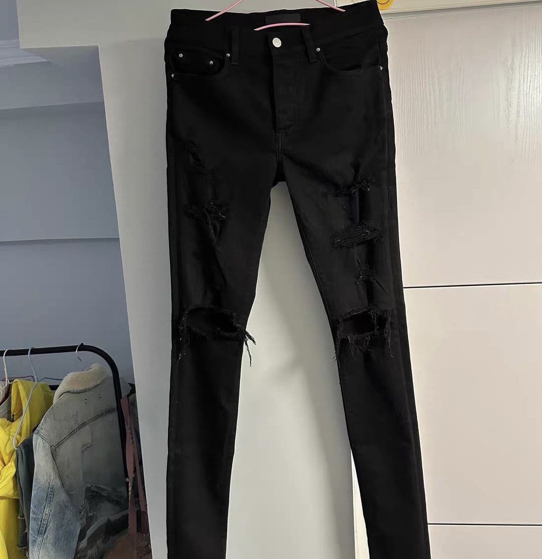 Amiri Amiri double-knee shotgun denim jeans Size US 29 - 2 Thumbnail