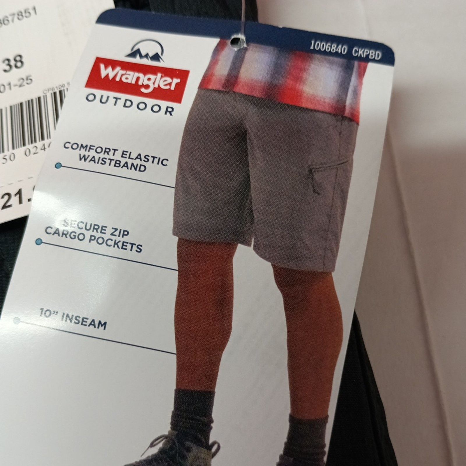 Wrangler Wrangler Mens Field Utility Shorts Size 38 Black Relaxed Fit Size US 38 / EU 54 - 3 Thumbnail