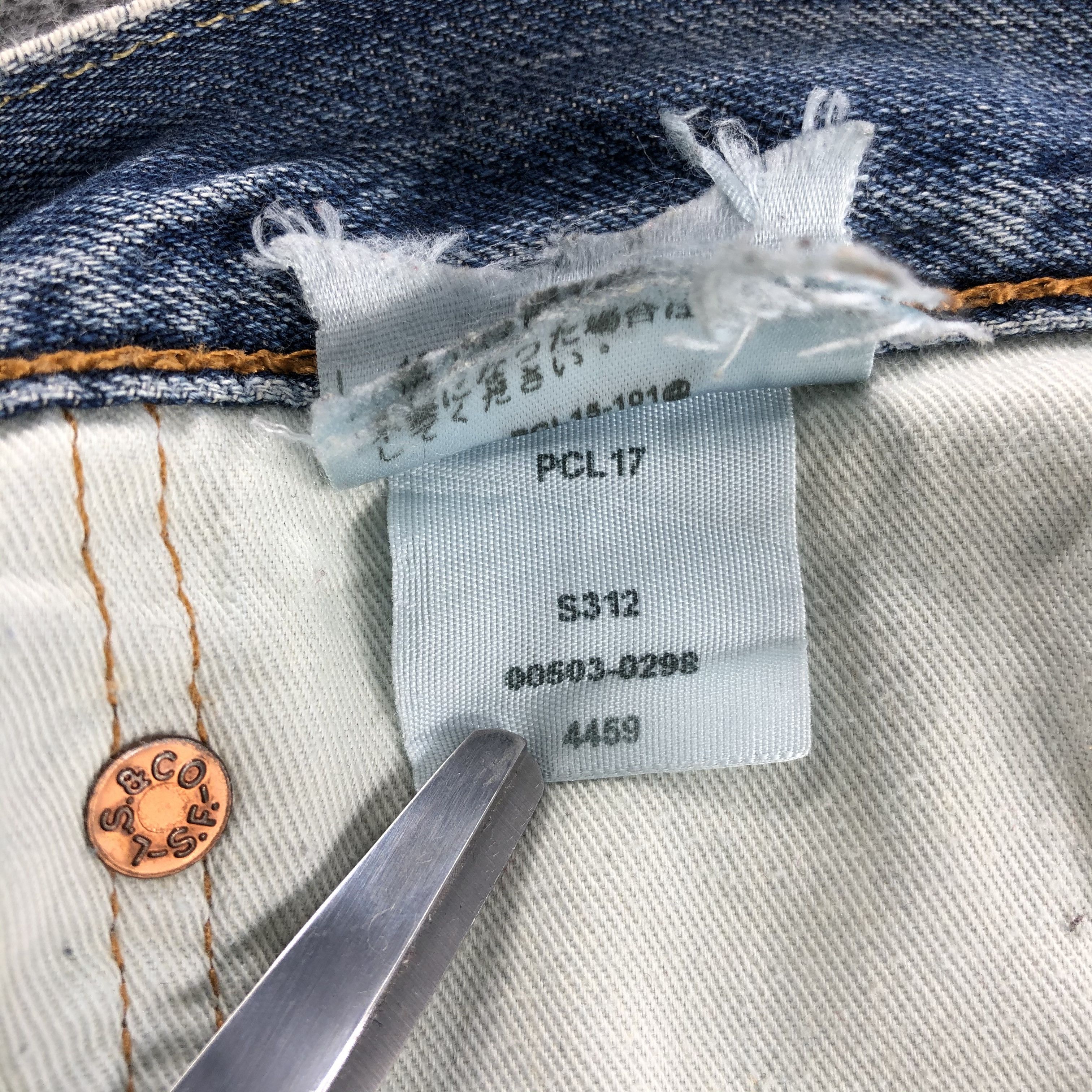 Levi's × Vintage Vintage Distress Blue Wash Levis 503 Jeans-JM1420 Size US 34 / EU 50 - 11 Thumbnail