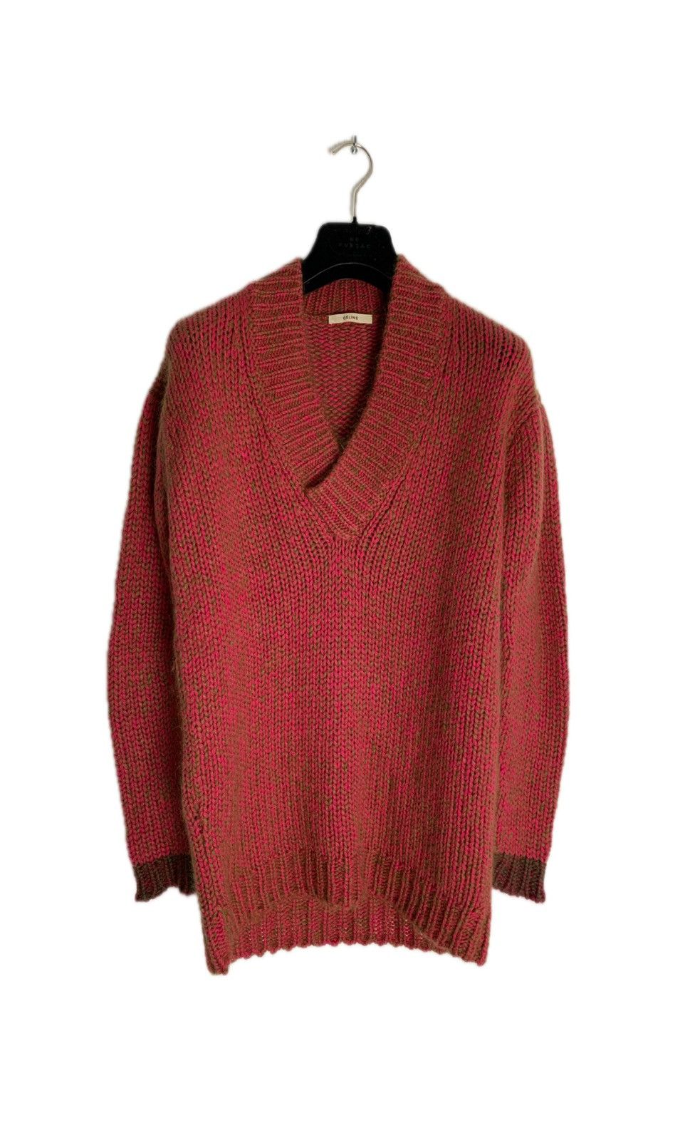 Celine by Phoebe Philo Oversized Cashmere Mohair Knit – Red