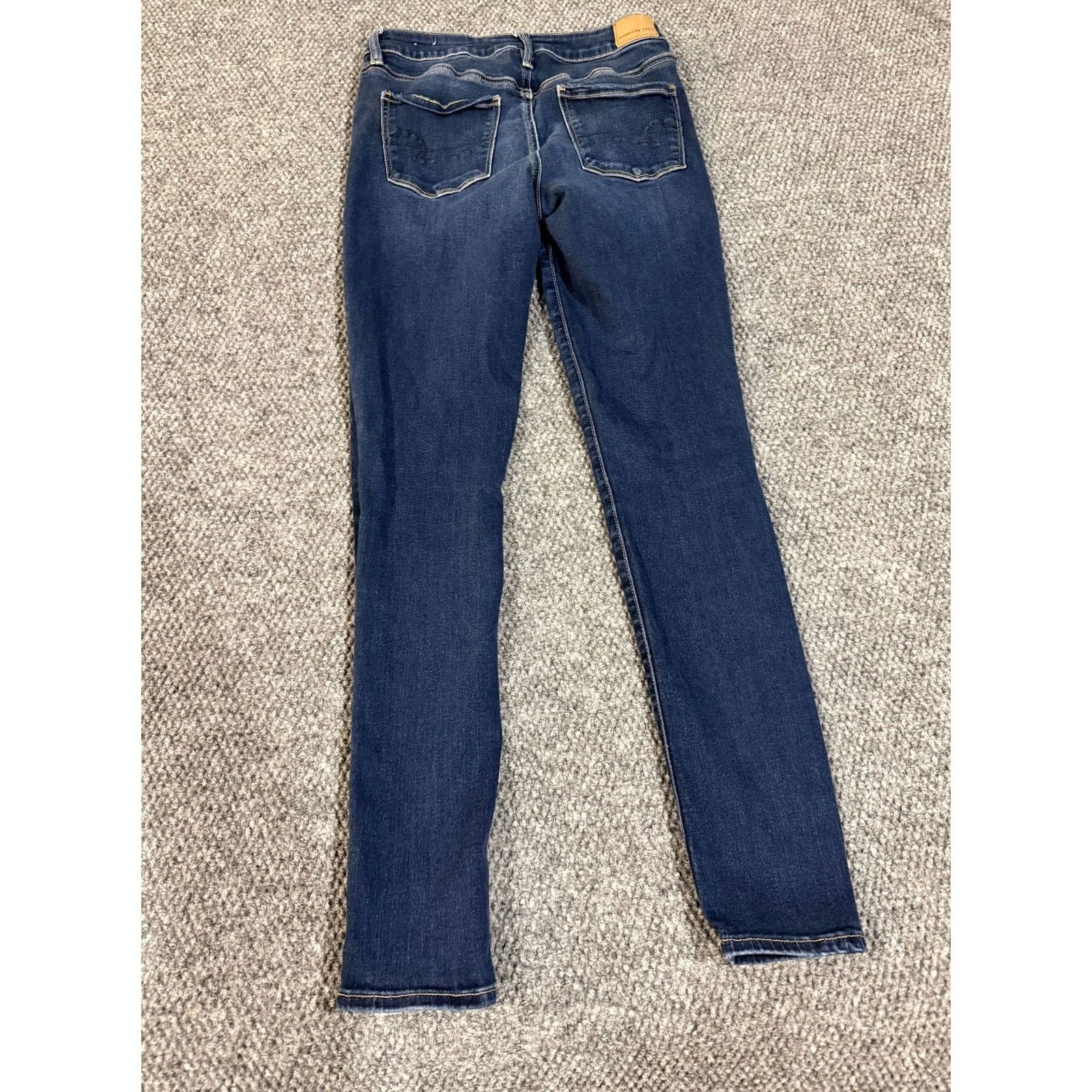 American Eagle Outfitters American Eagle Outfitters Jegging Jeans Womens 8 Long Dark Wash Blue Stretch 5-Pocket Denim High Rise Regular Inseam 30in Size 30" / US 8 / IT 44 - 5 Thumbnail