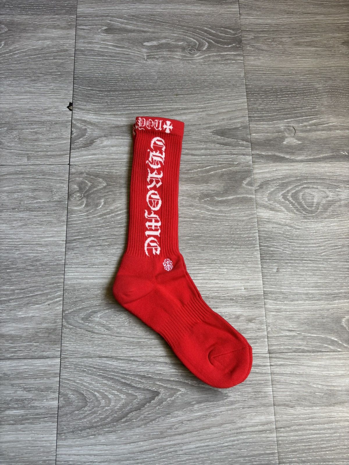 Chrome Hearts Chrome Hearts Red Fuck You Socks Size ONE SIZE - 4 Thumbnail