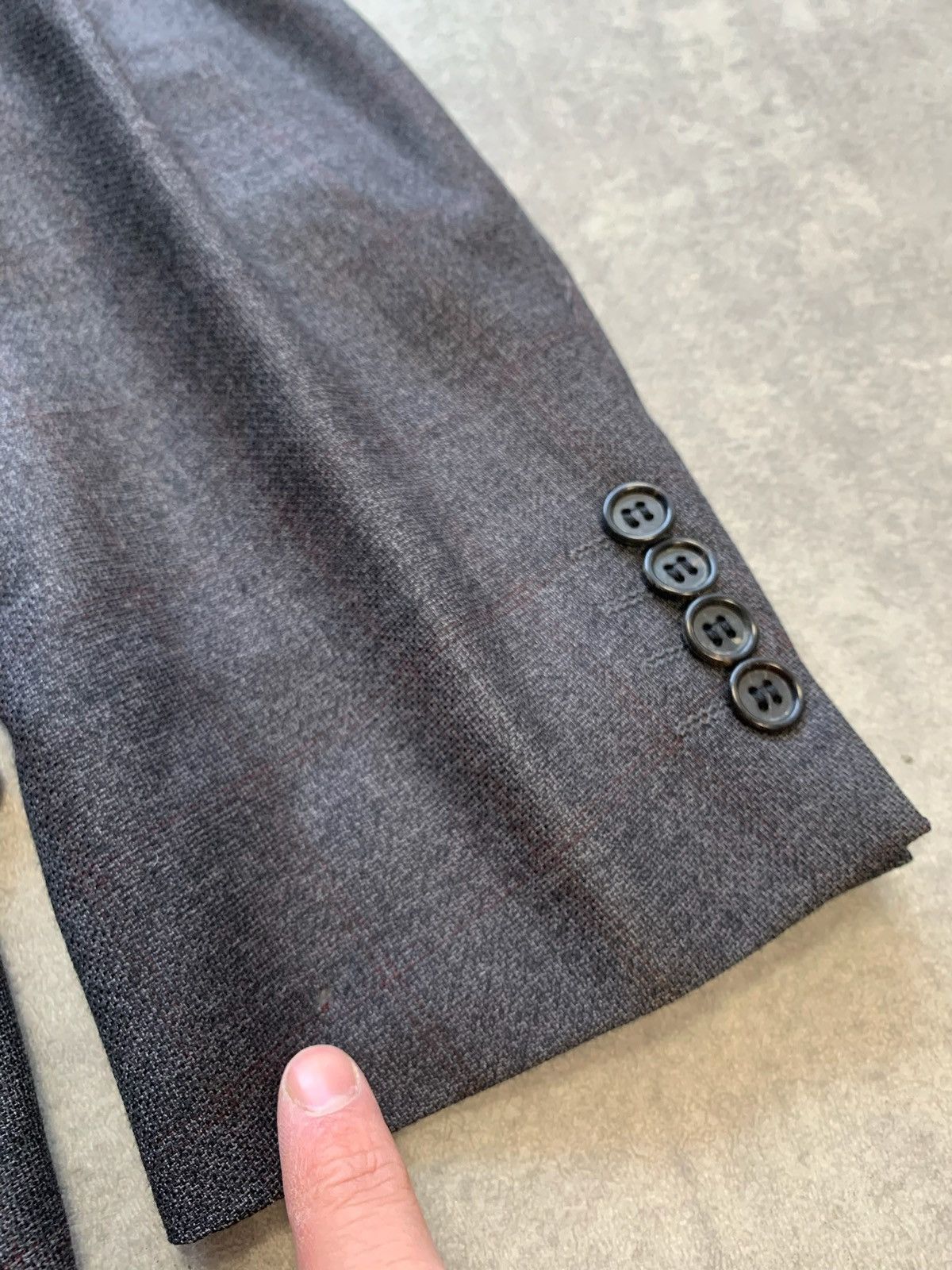Burberry × Vintage Burberrys mens blazer jacket size 027 27 grey Size 52R - 4 Thumbnail