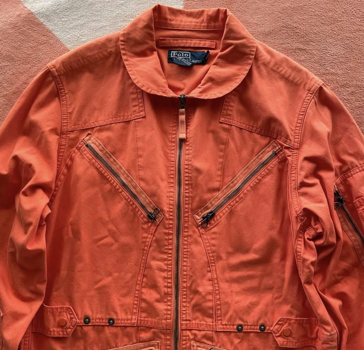 Polo Ralph Lauren Ralph Lauren Polo Orange Air Force Bomber Jacket K22 Size US S / EU 44-46 / 1 - 2 Thumbnail